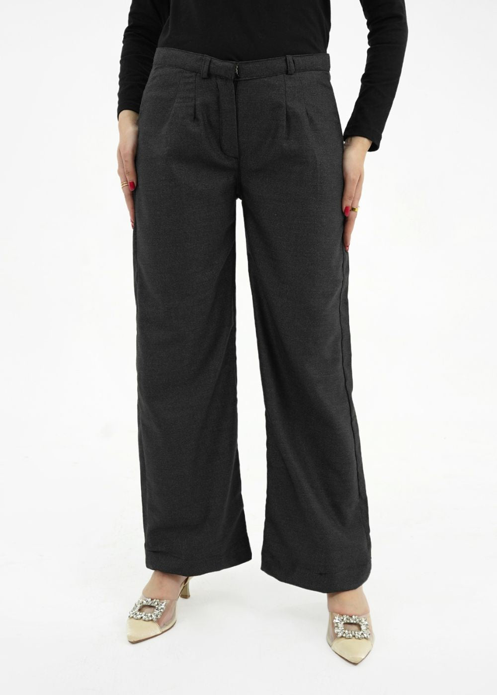polycotton Pants in Charcoal