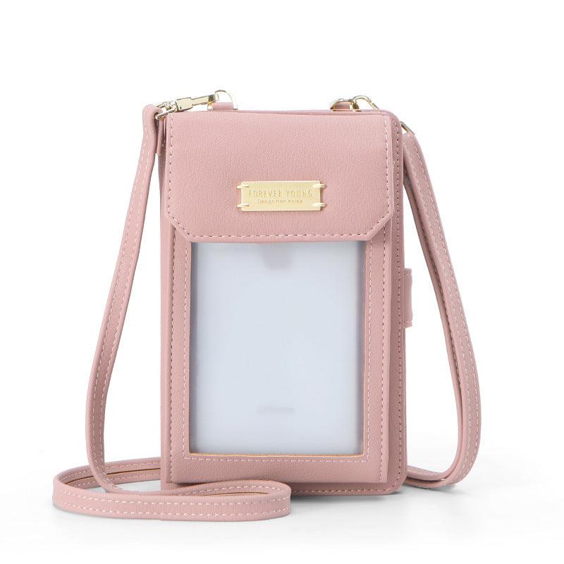 lady's neck mobile phone bag  wallet