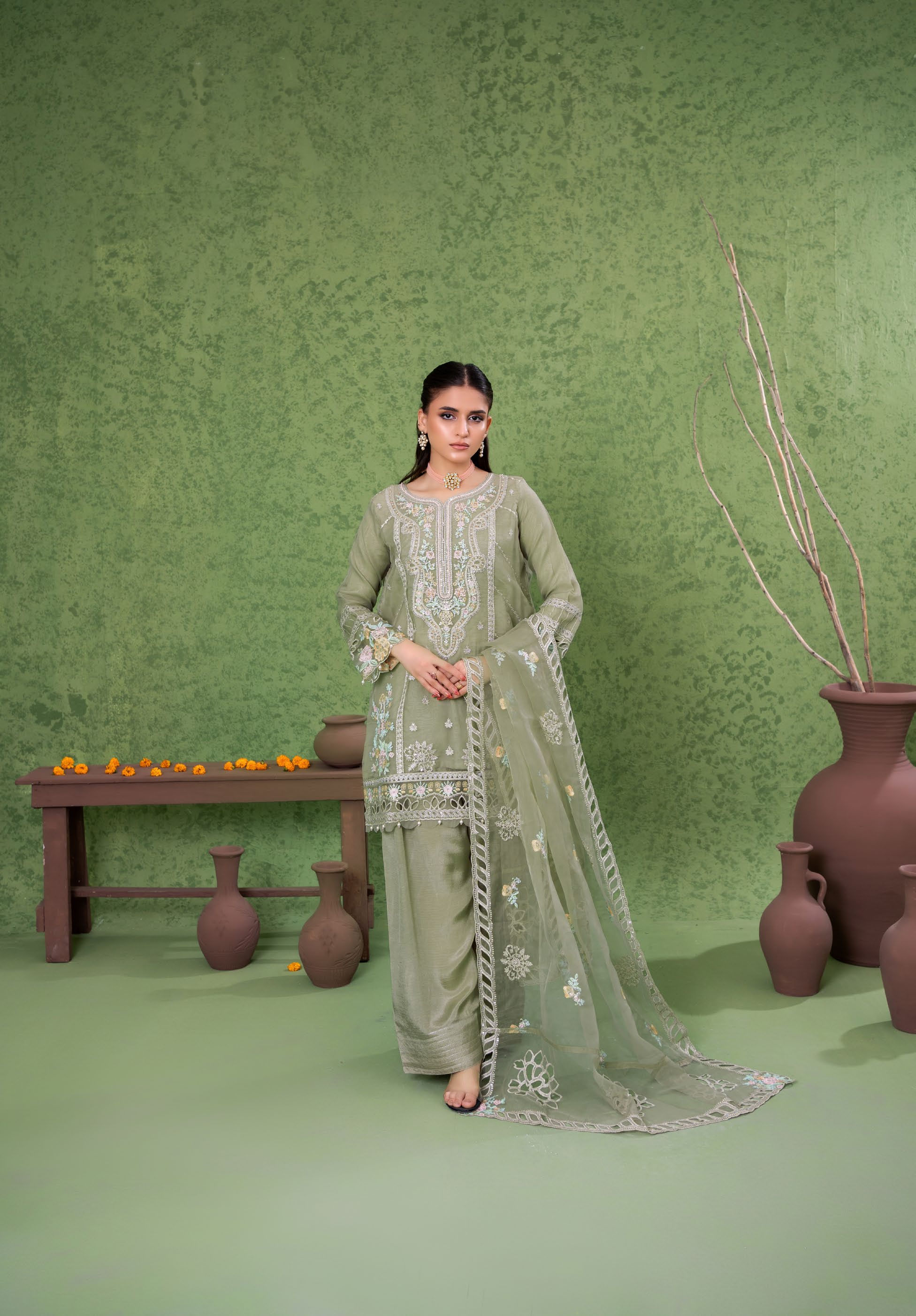 Kahani Festive Pret Organza Formals – D-10