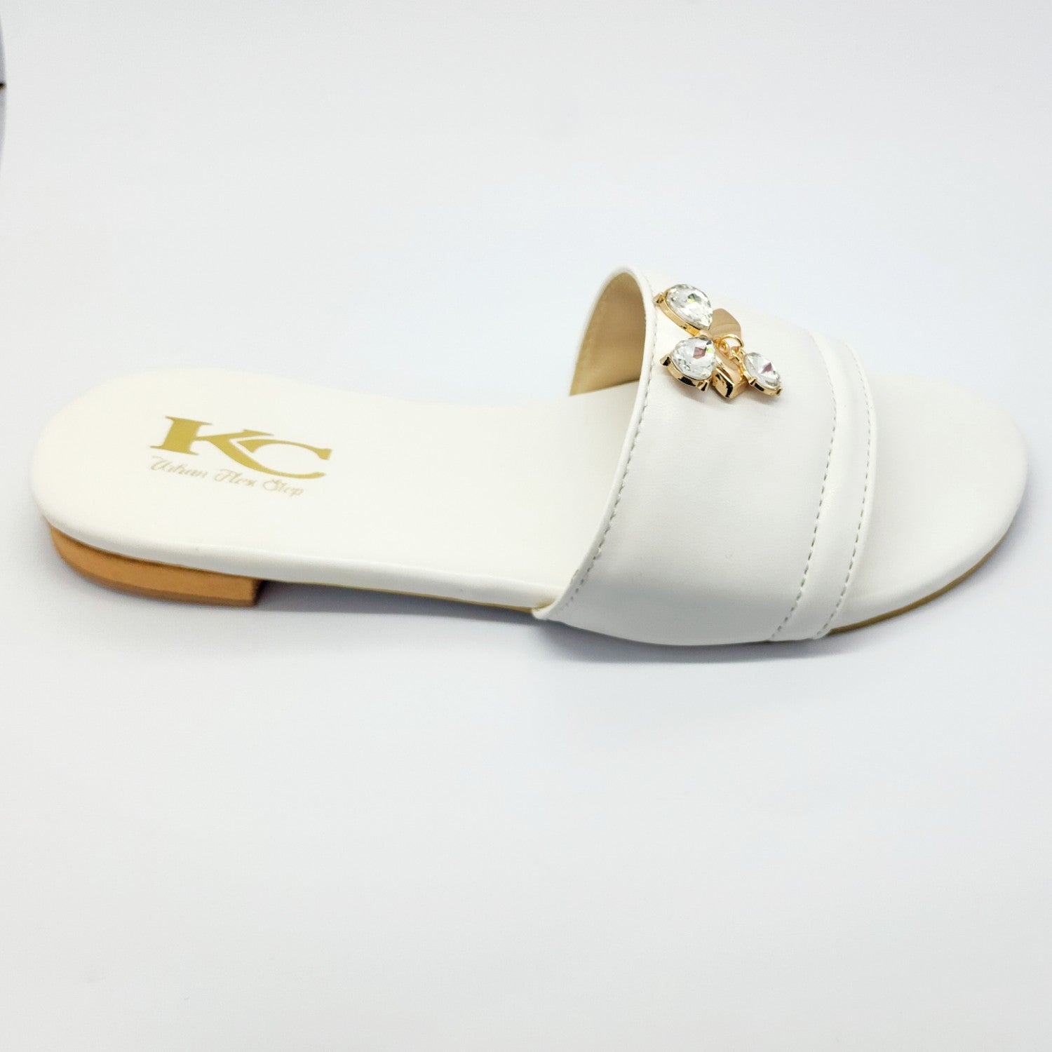 Flats in White by - High Quality Women Flats CKI5447