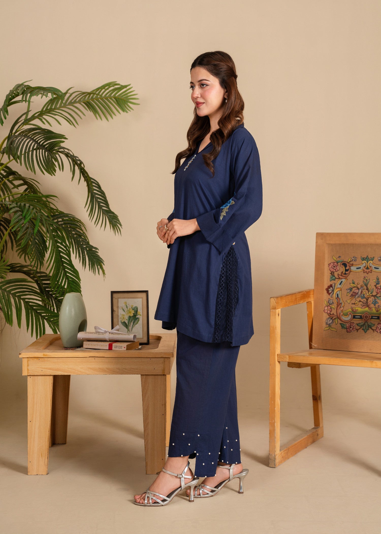 cotton Co Ord Sets in Dark blue