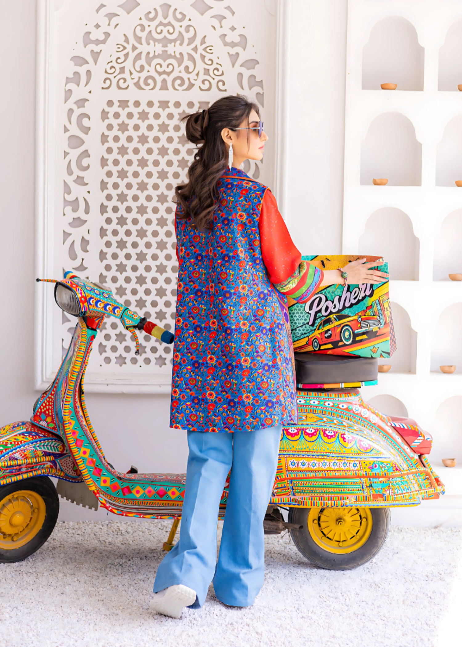 lawn Gown in Multi
