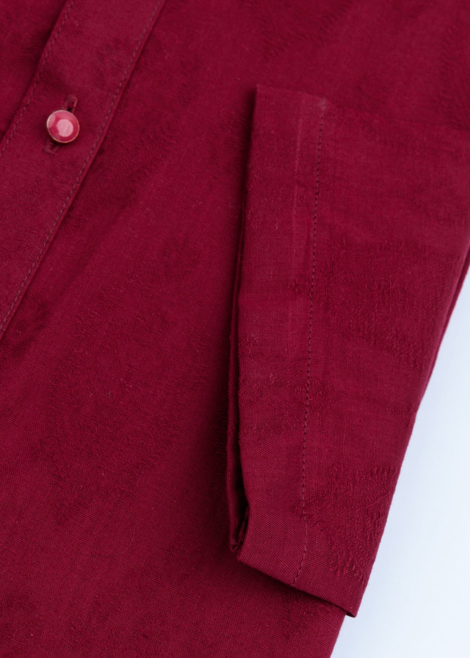 self jacquard Kurta in Maroon