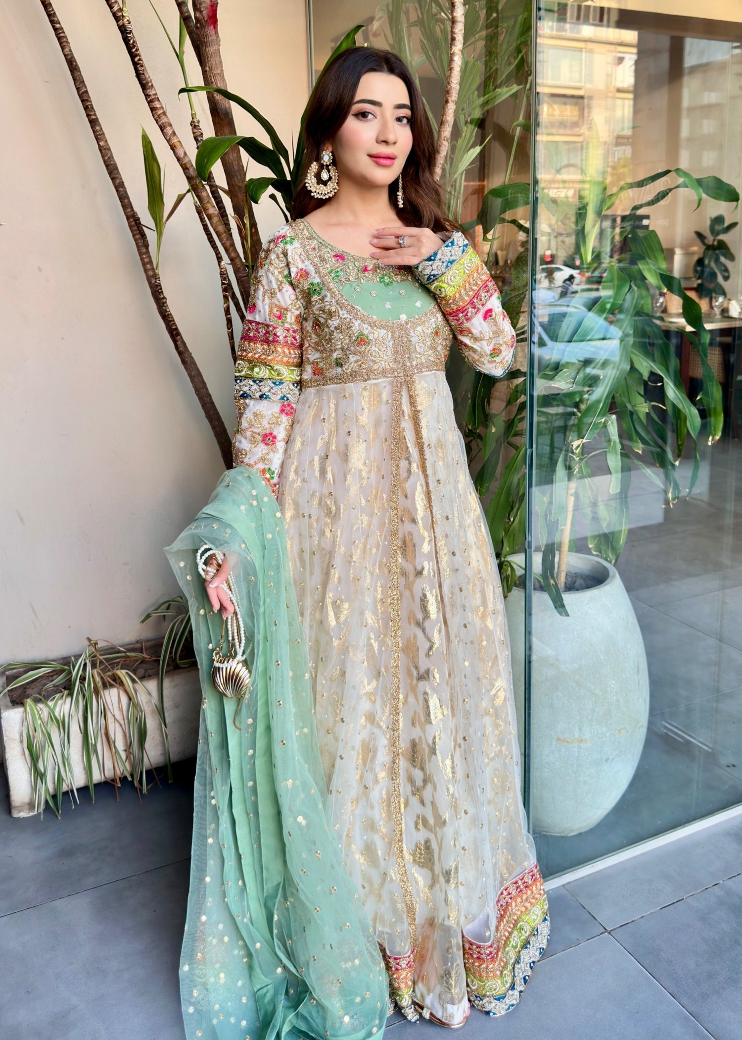 net Maxi in White