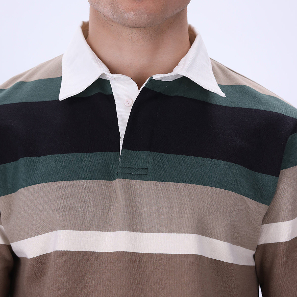cotton dobby Polo Shirt in Multi