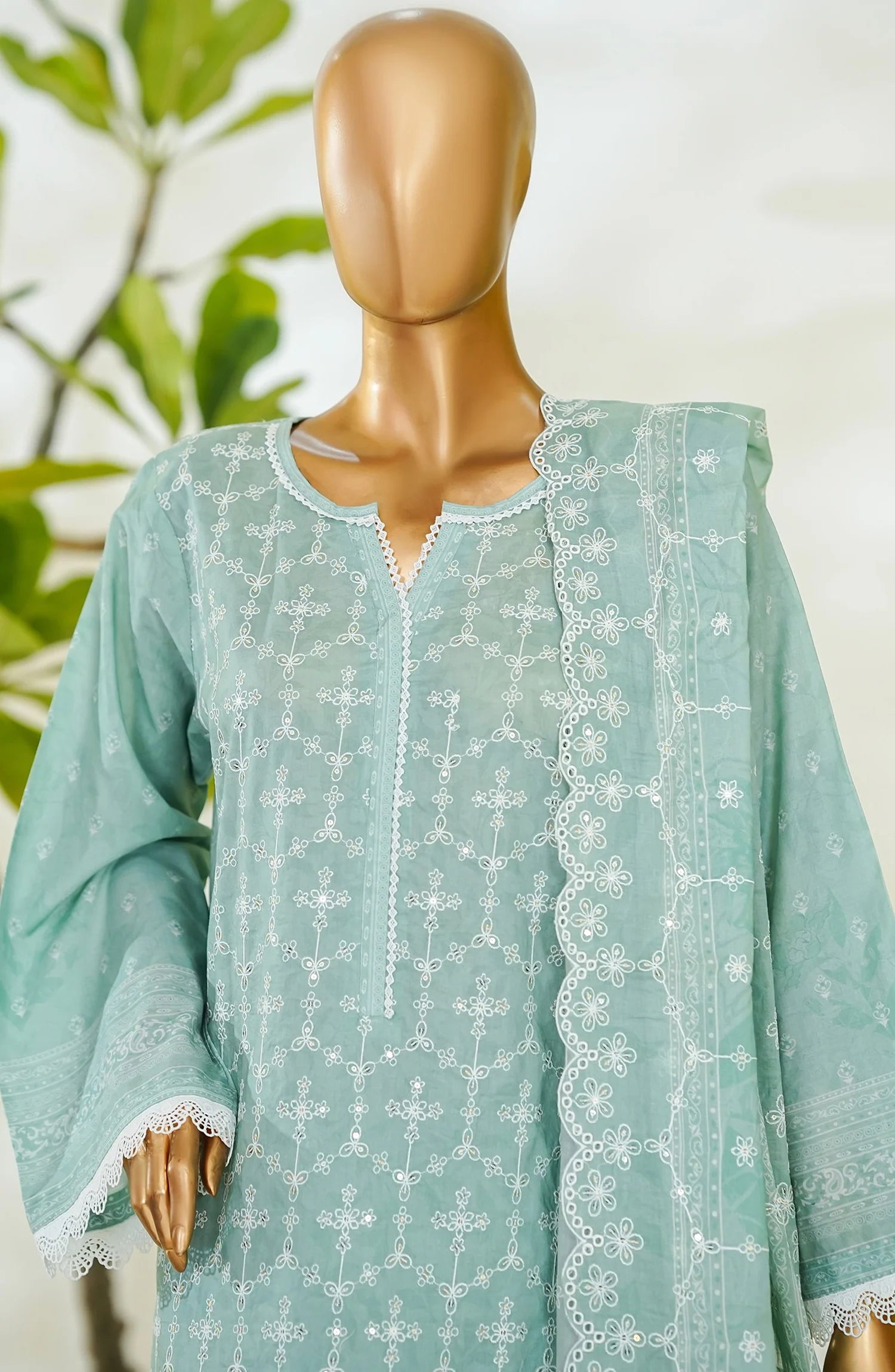 RTW White & White Embroidered Lawn – 7