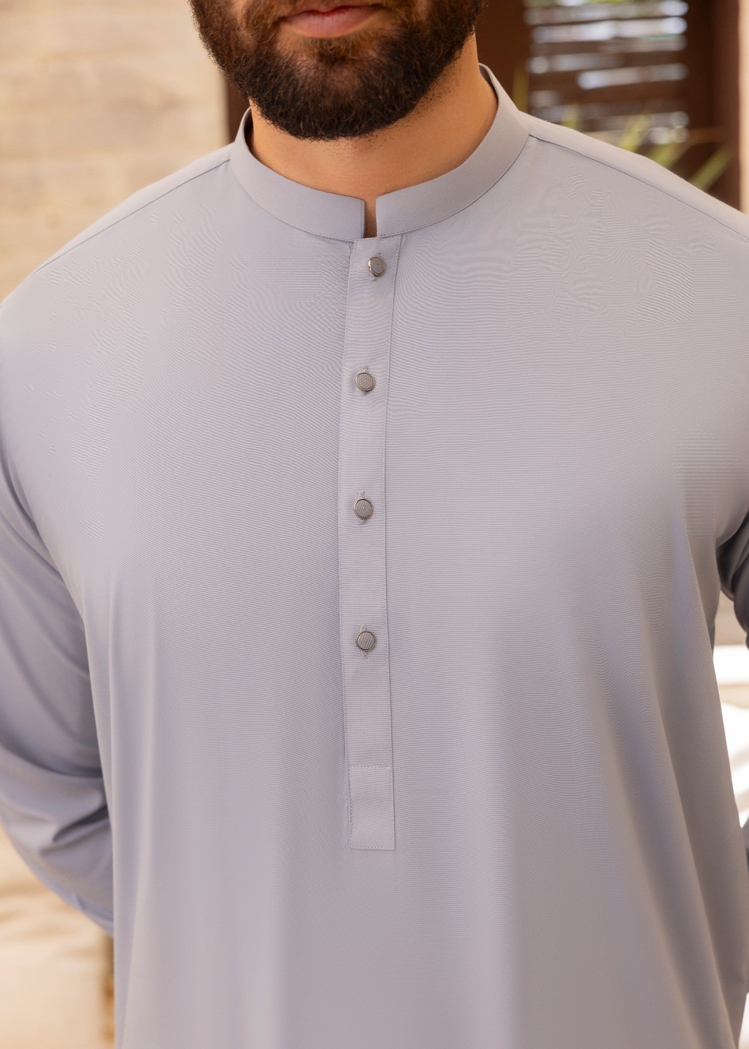 wash & wear Shalwar Kameez in Pastel grey