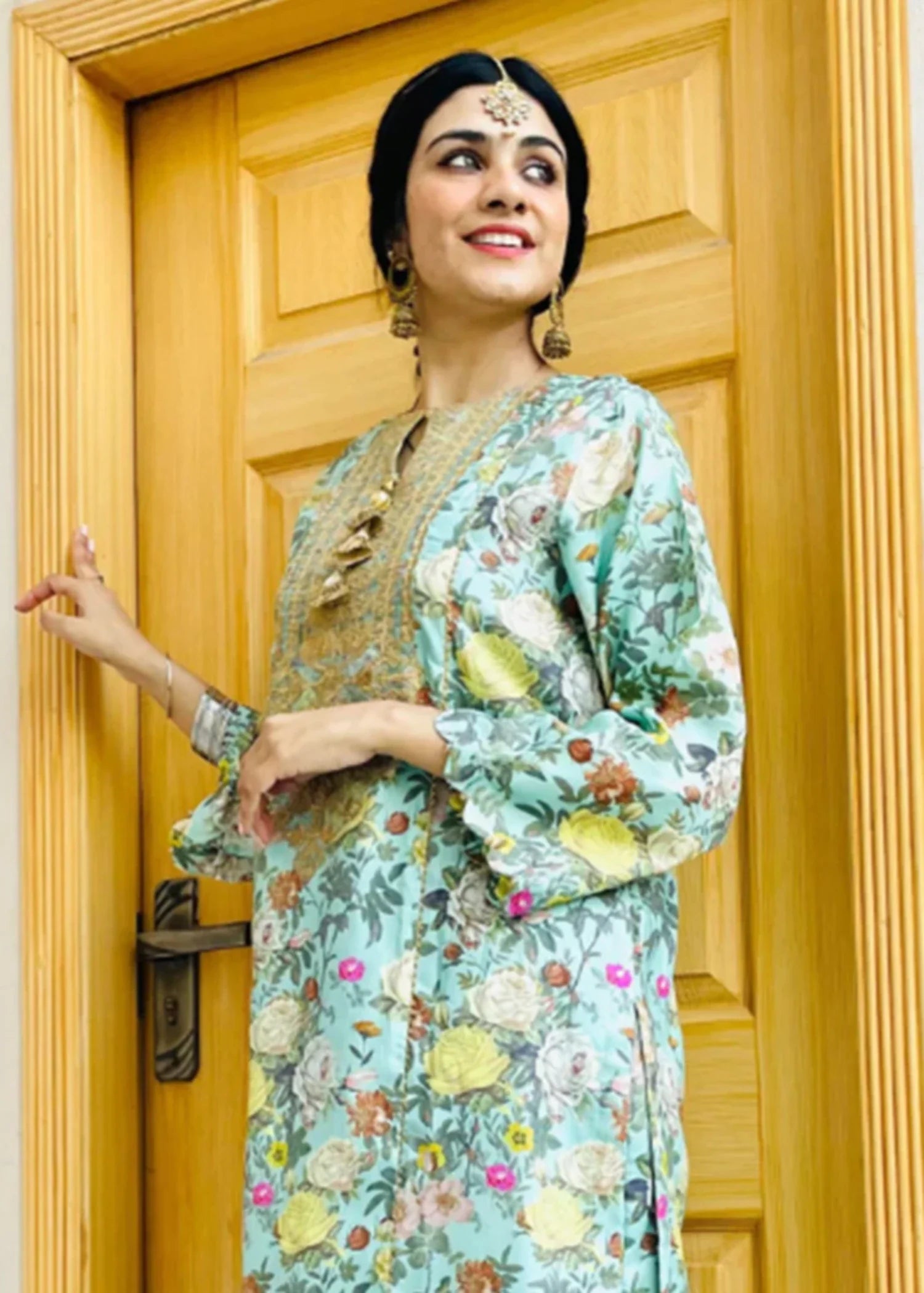 cotton Co Ord Sets in Pastel green
