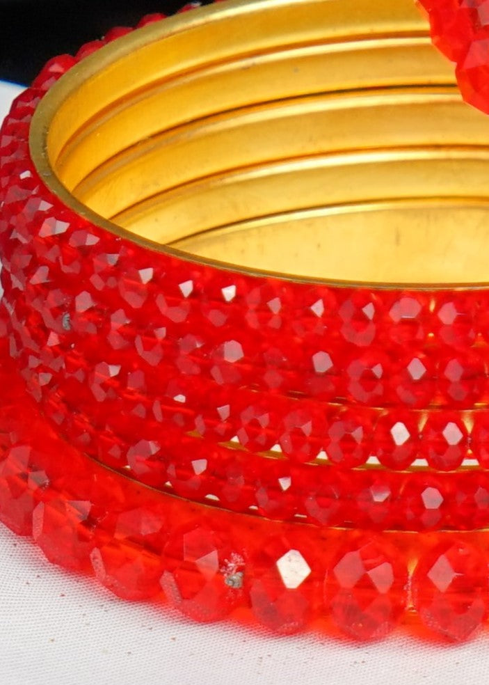 Bangles in Red Color by - Trendy Women Bangles VAC7946