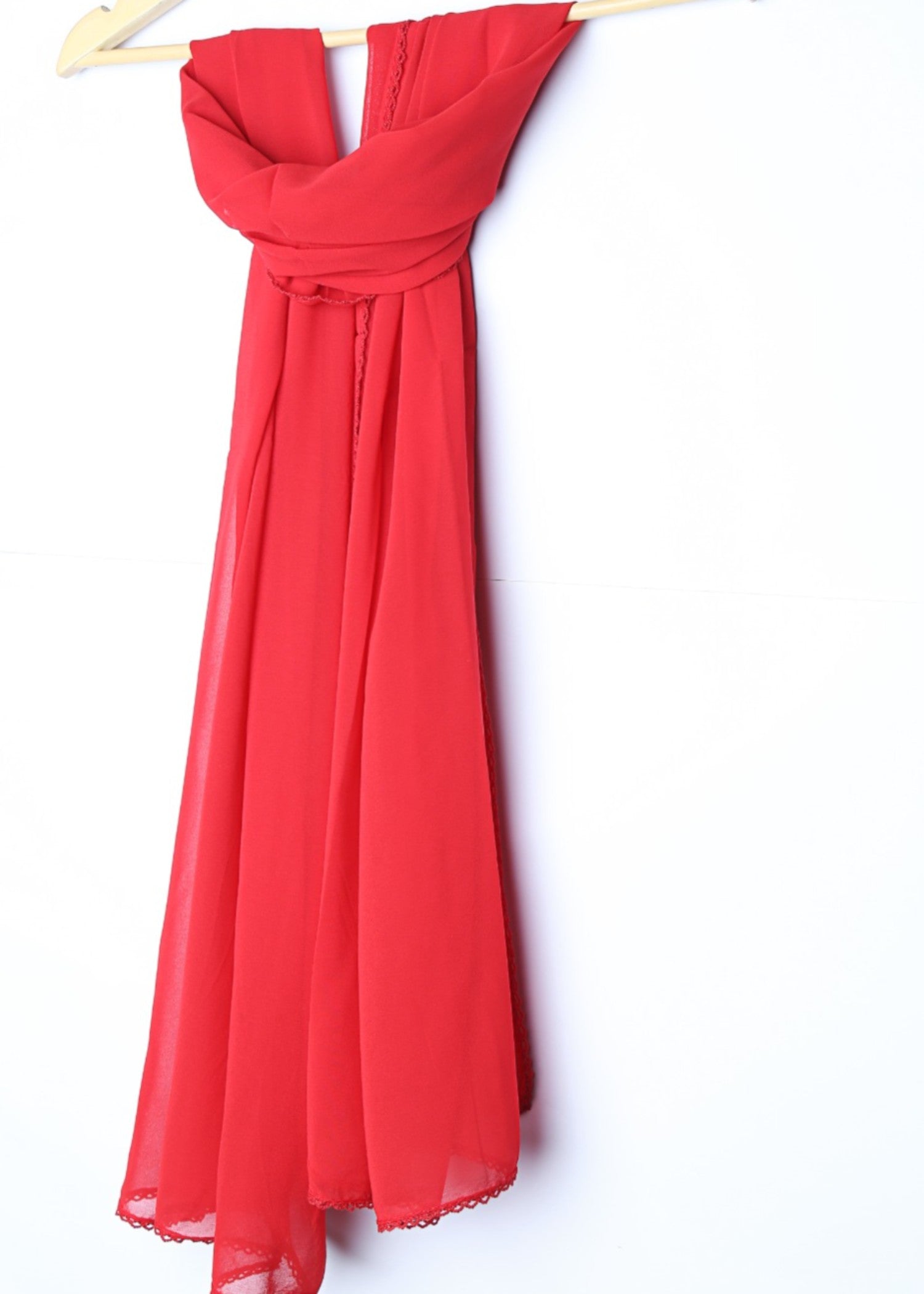 georgette Hijab in Red
