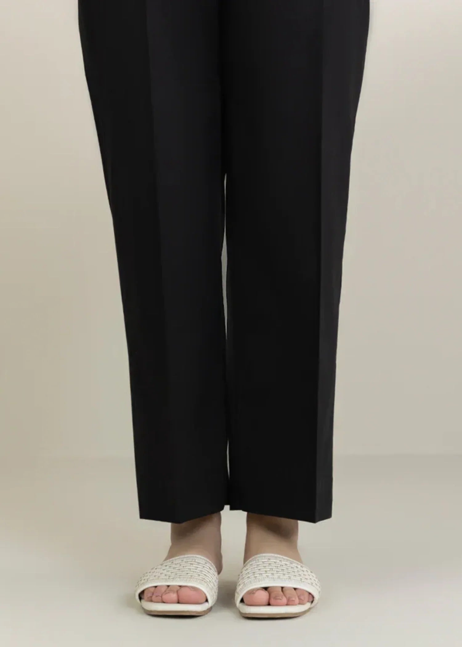 cotton Trousers in Black
