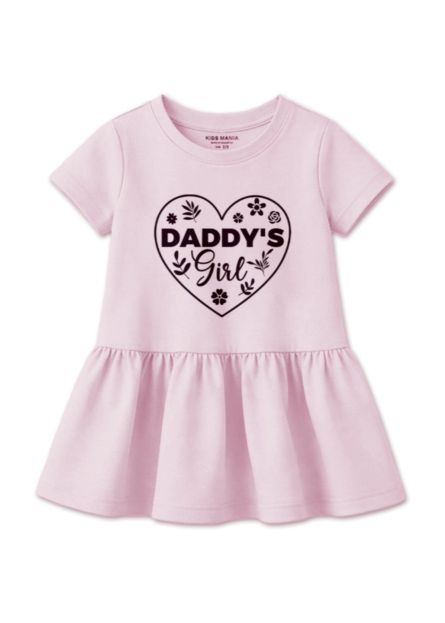 cotton Frock in Baby pink