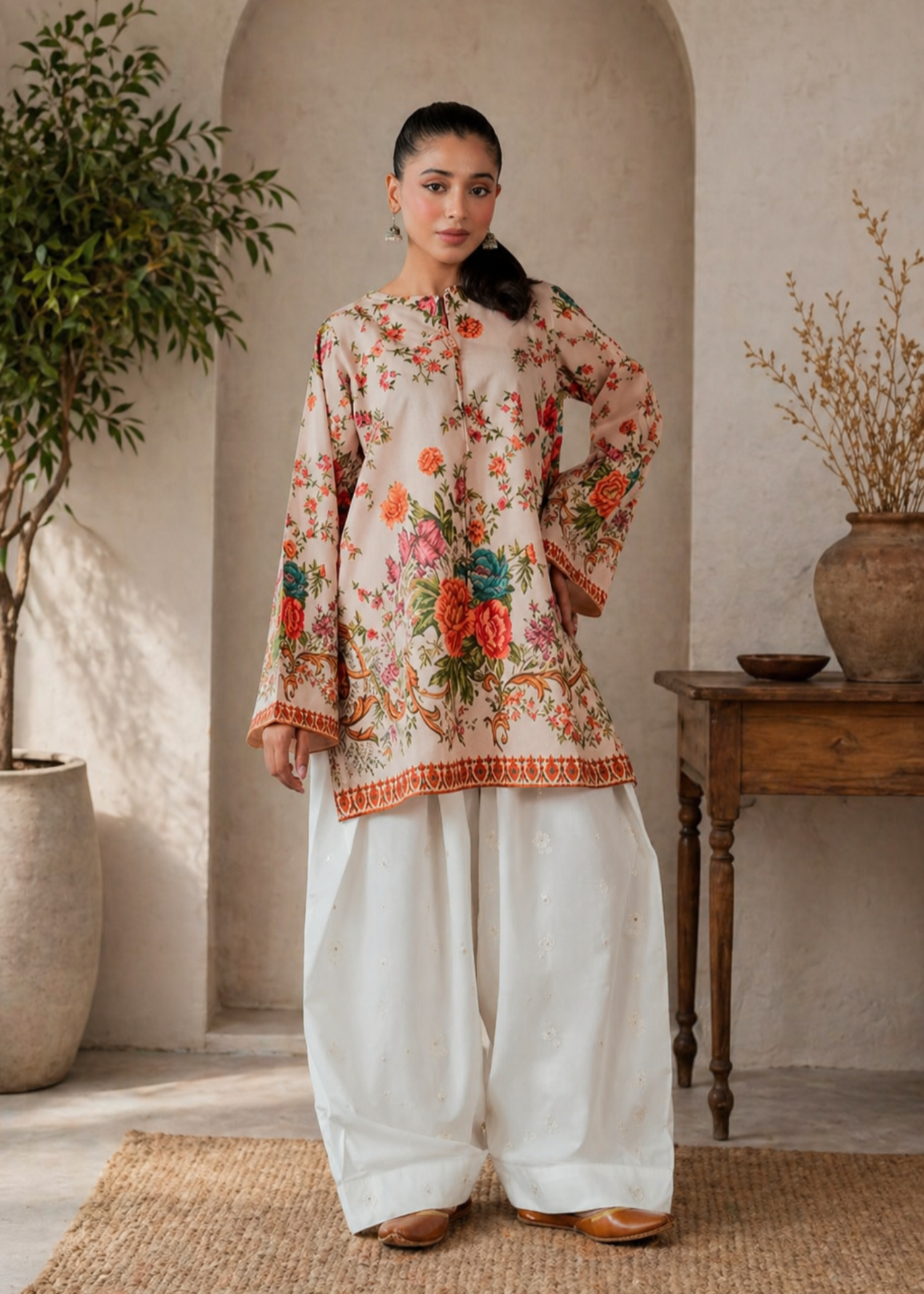 grip Kurta Set in Multi