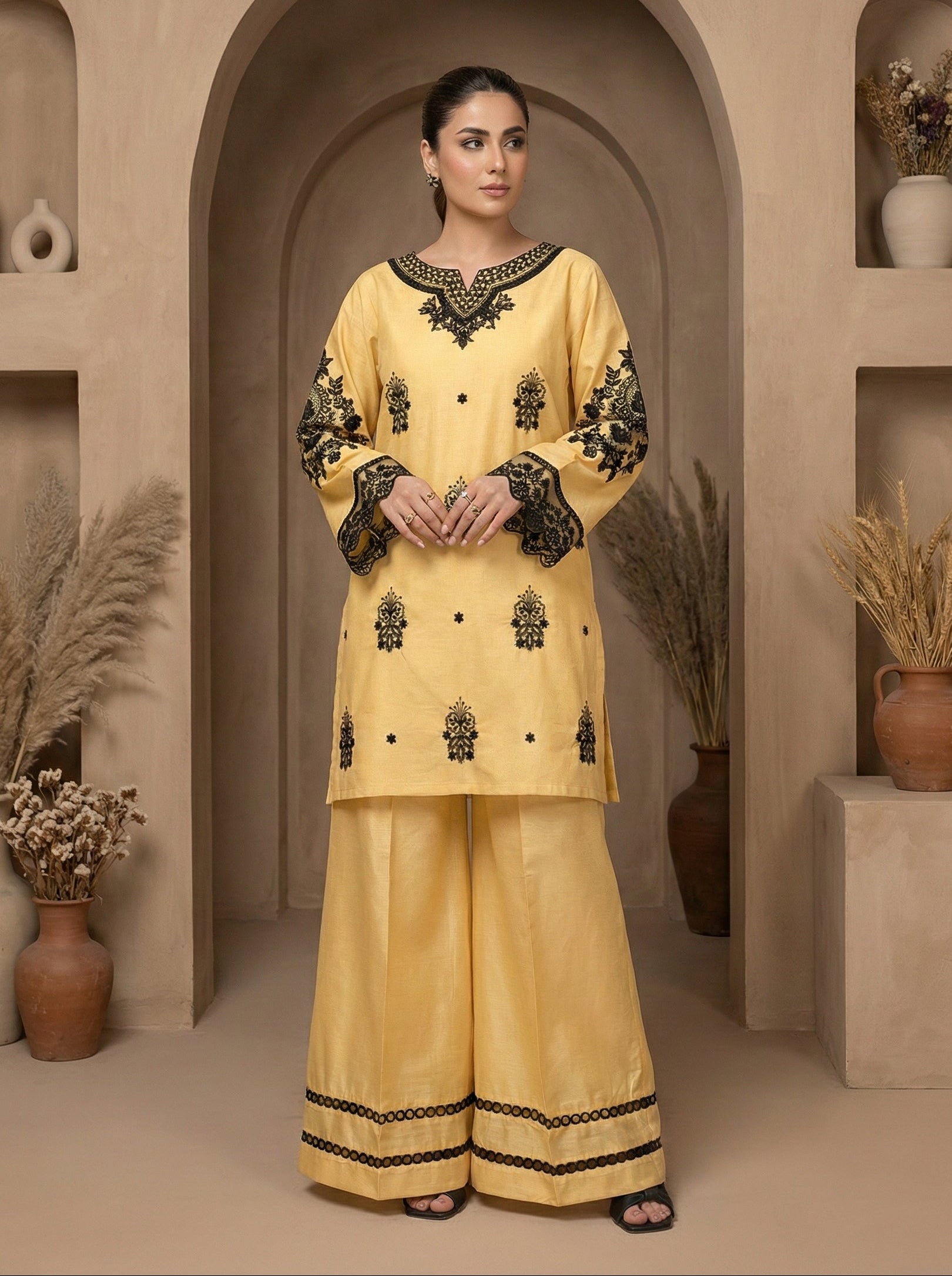 cotton dobby Kurta Set in Cotton