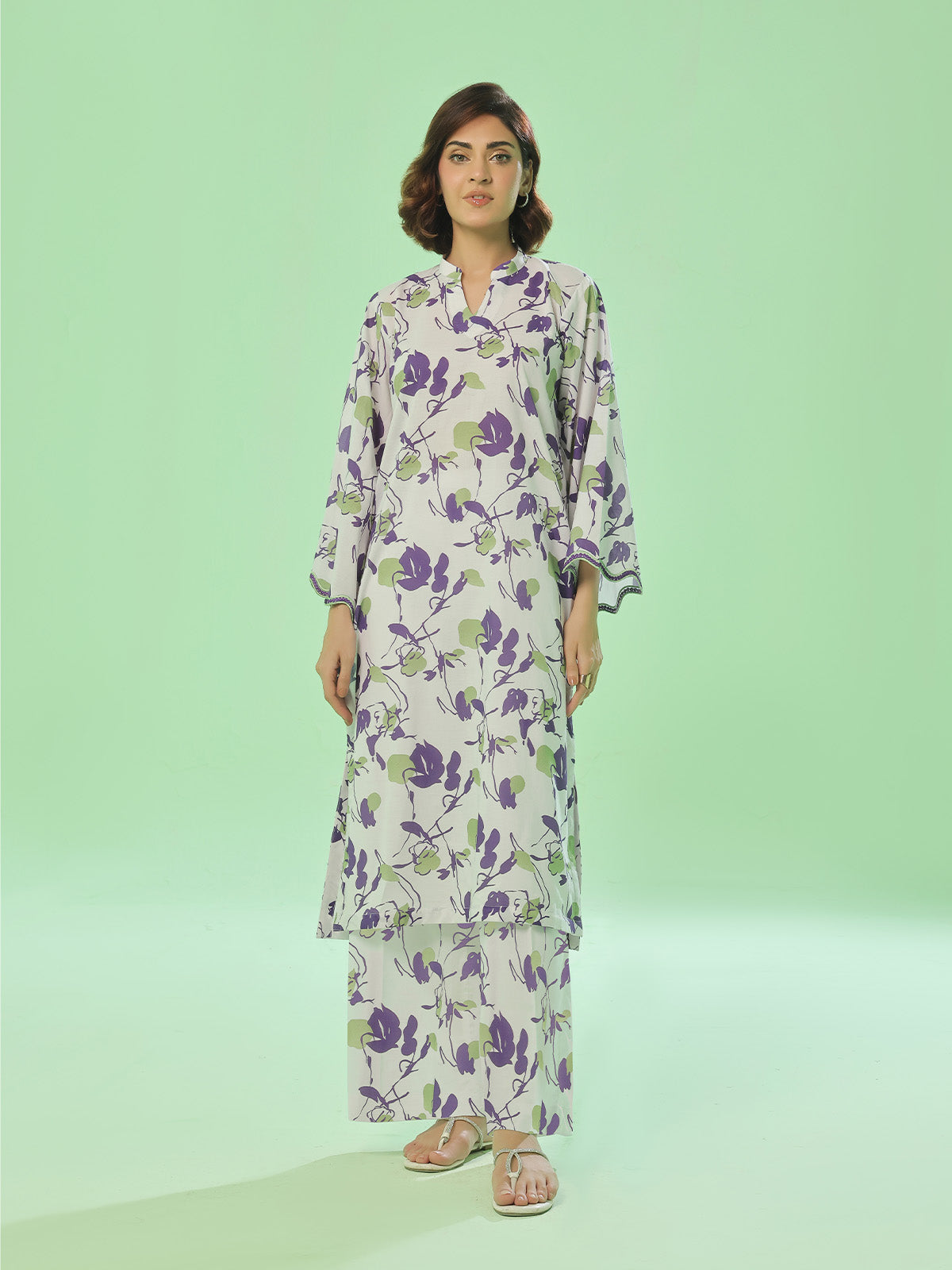 ribbed lawn Co Ord Sets in Eggshell