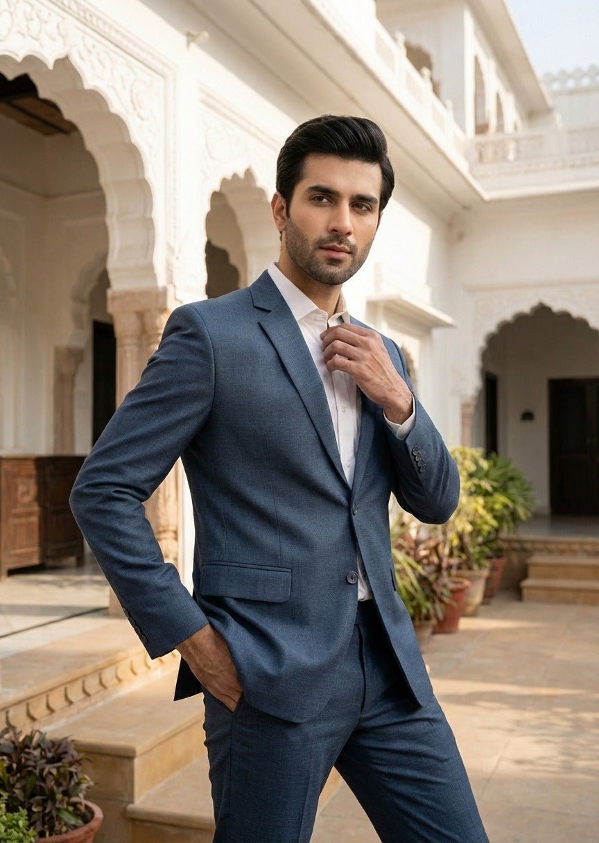 tropical Suits in Blue