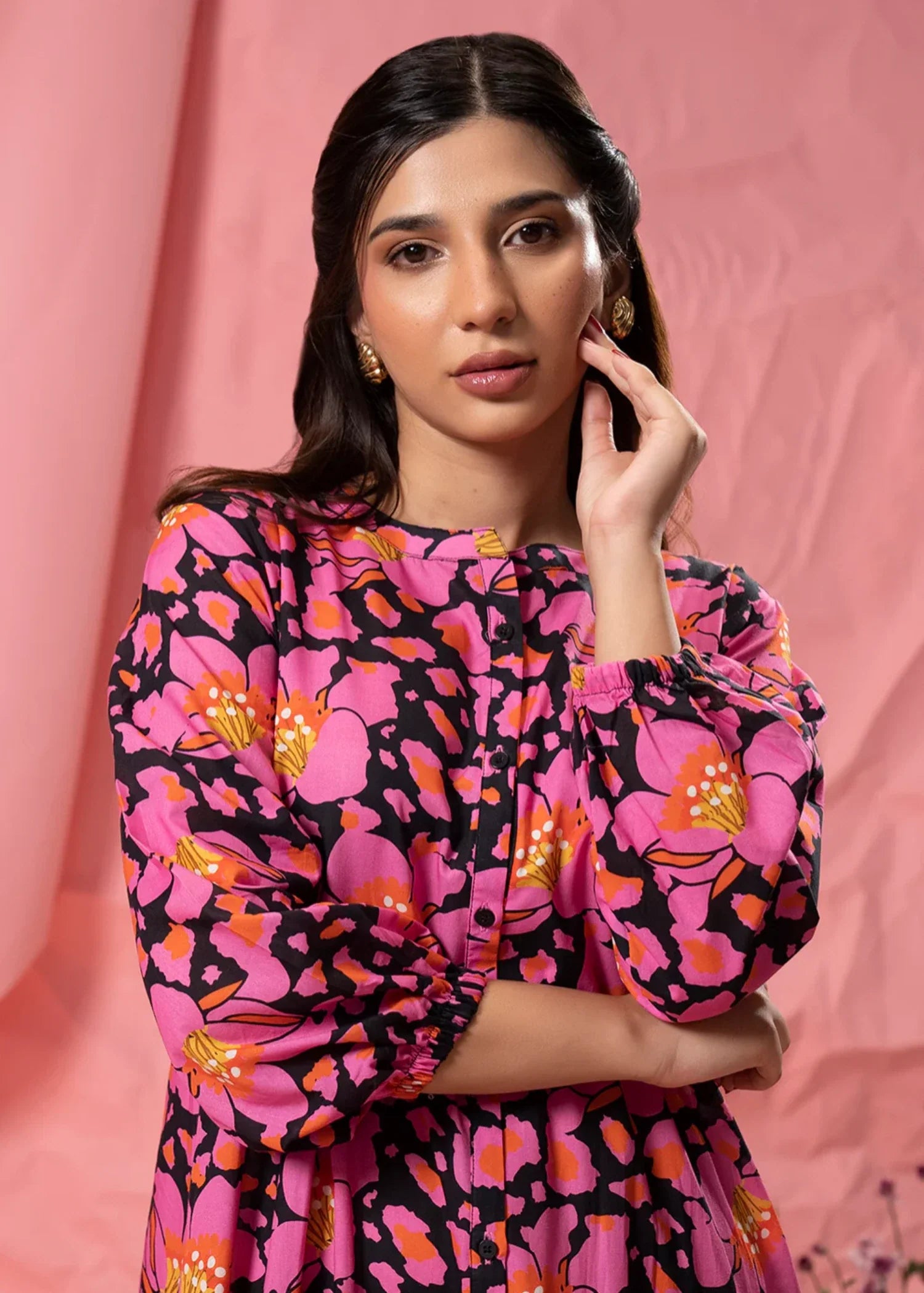 cambric Maxi in Bubblegum pink