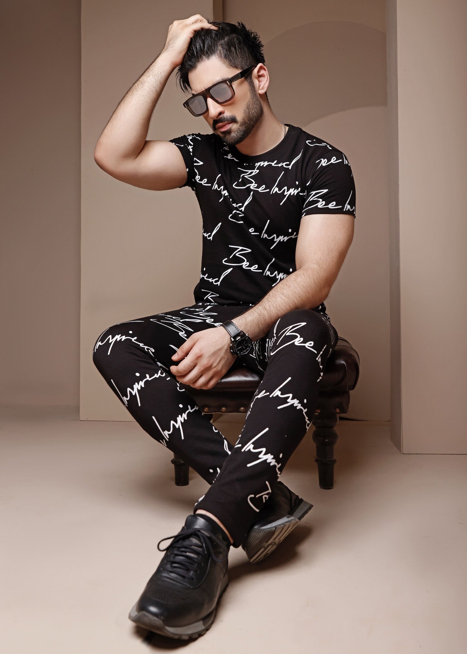 terry Tracksuit in Black