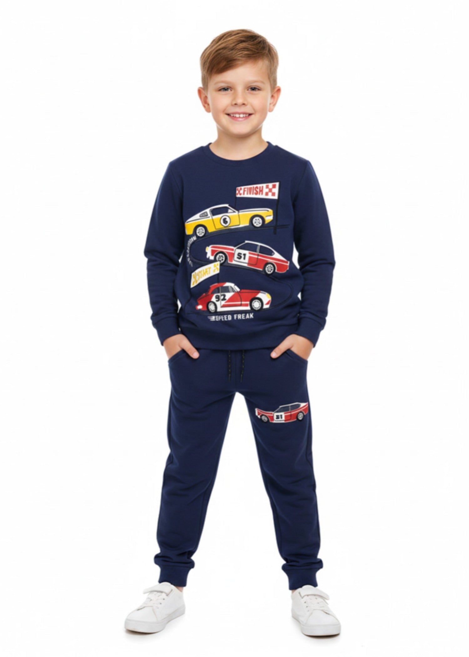 fleece Tracksuit in Moonlight blue