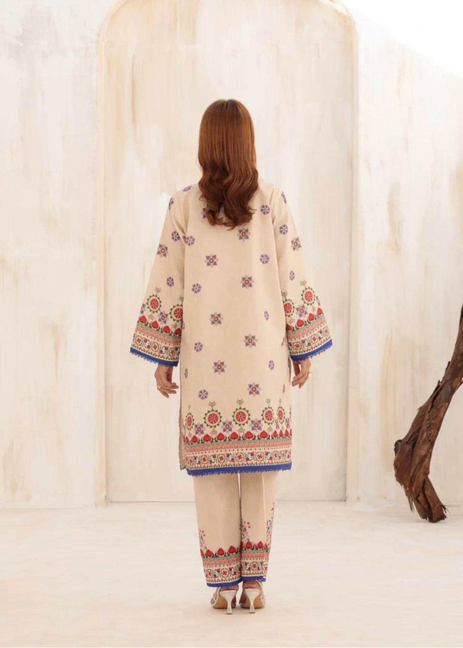 cambric Co Ord Sets in Beige, multi