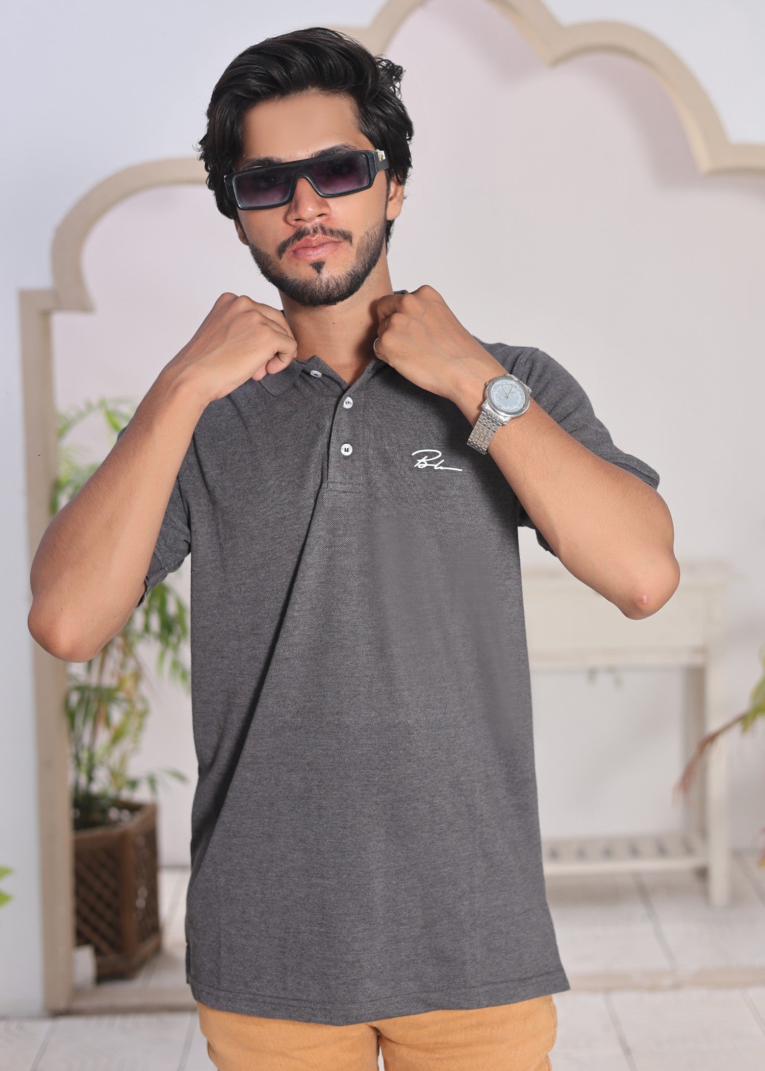 polycotton Jeans in Mari gold