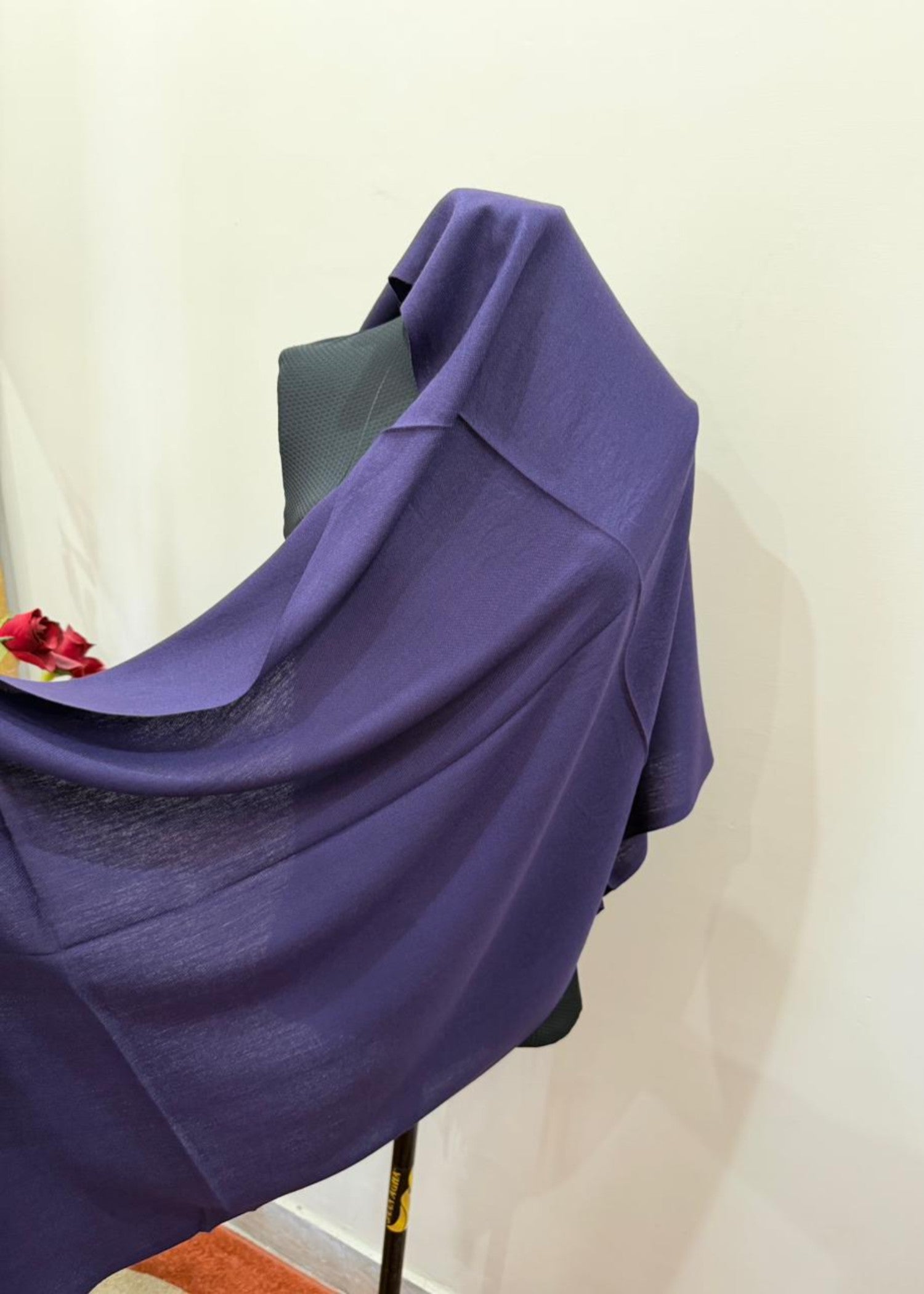 cashmere wool Hijab in Purple rain