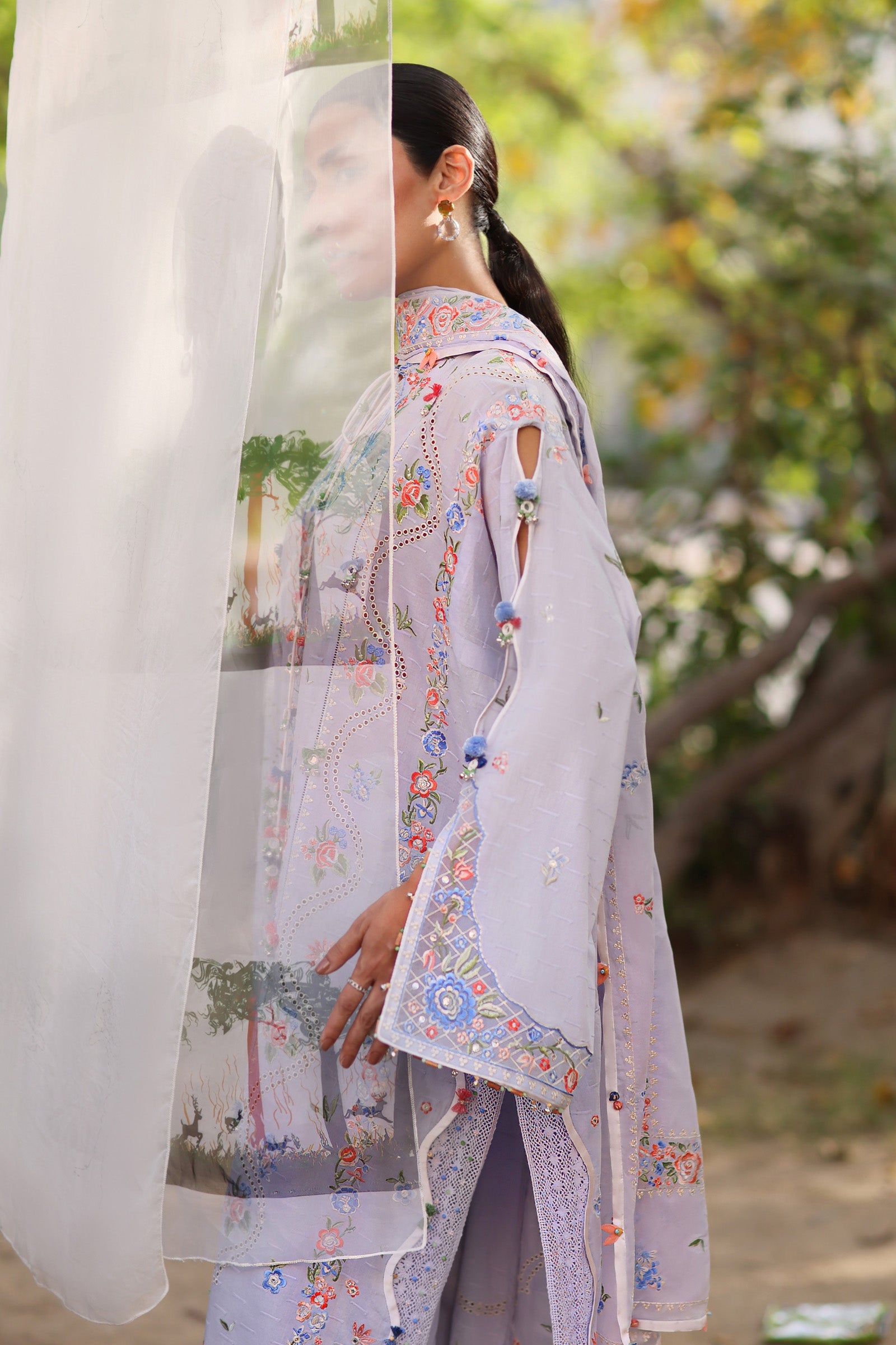 Festive Luxury Lawn – Periwinkle Muse (Z-11)