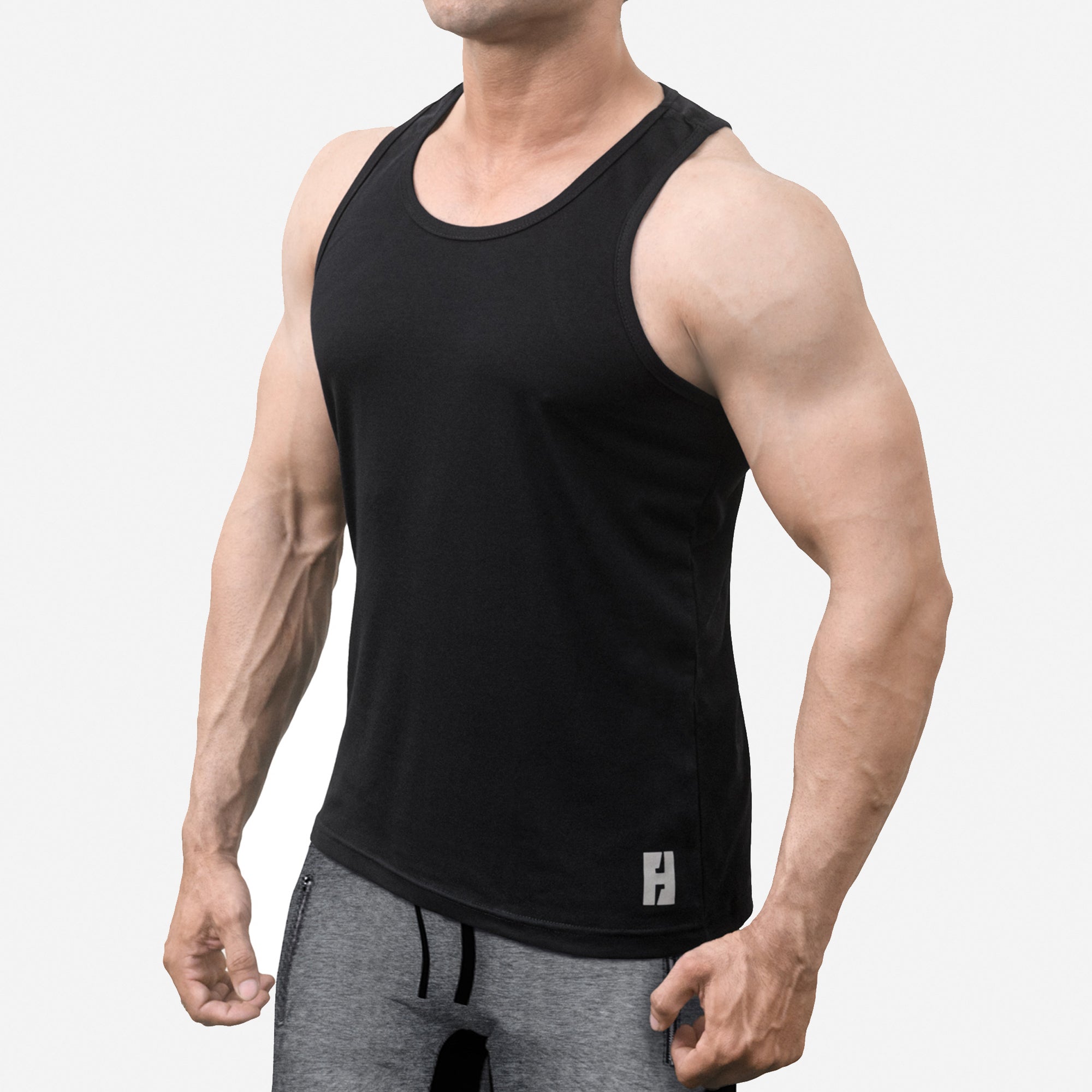 cotton Tank Top in Black