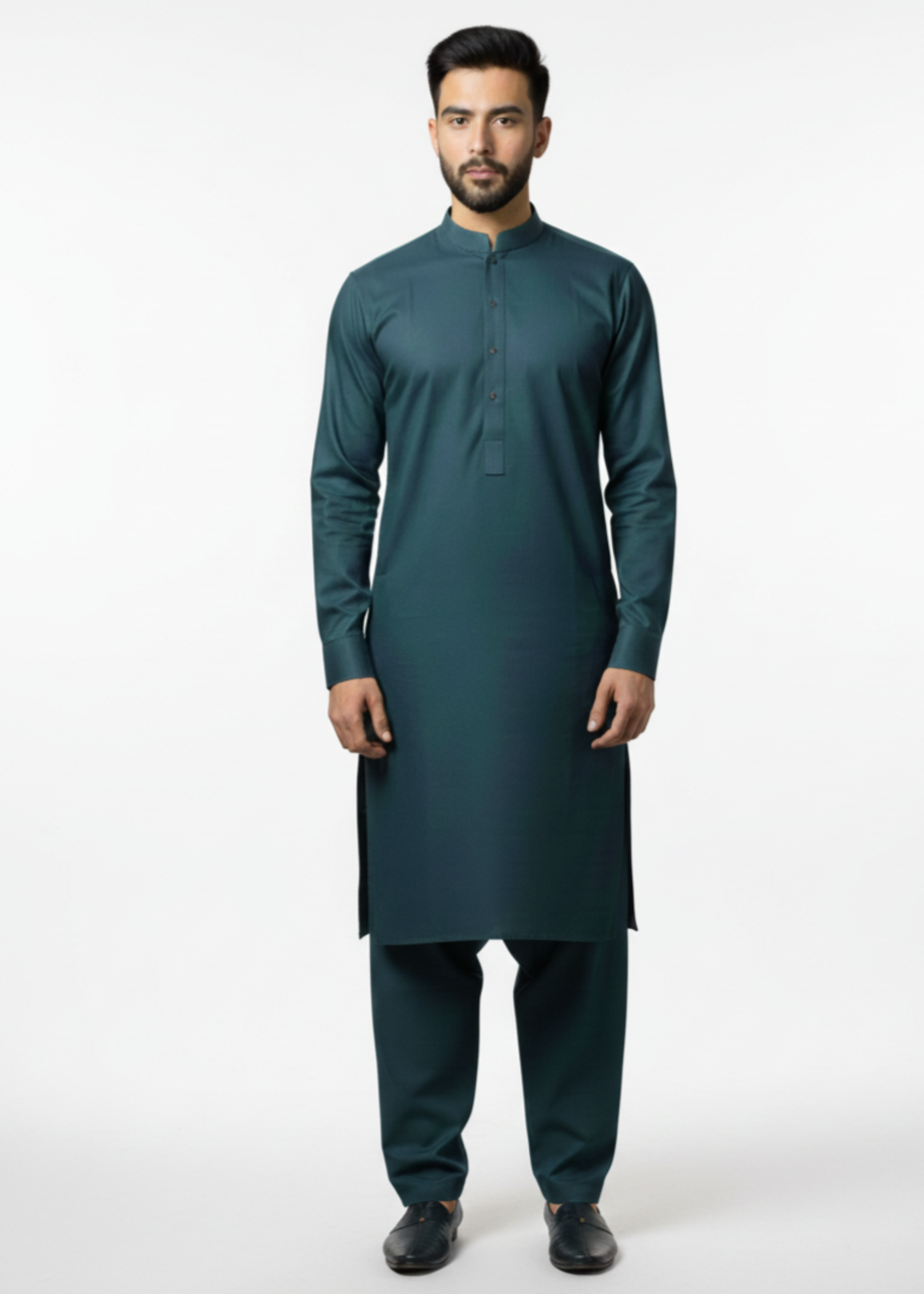 wash & wear Shalwar Kameez in Teal by Dot N Dot