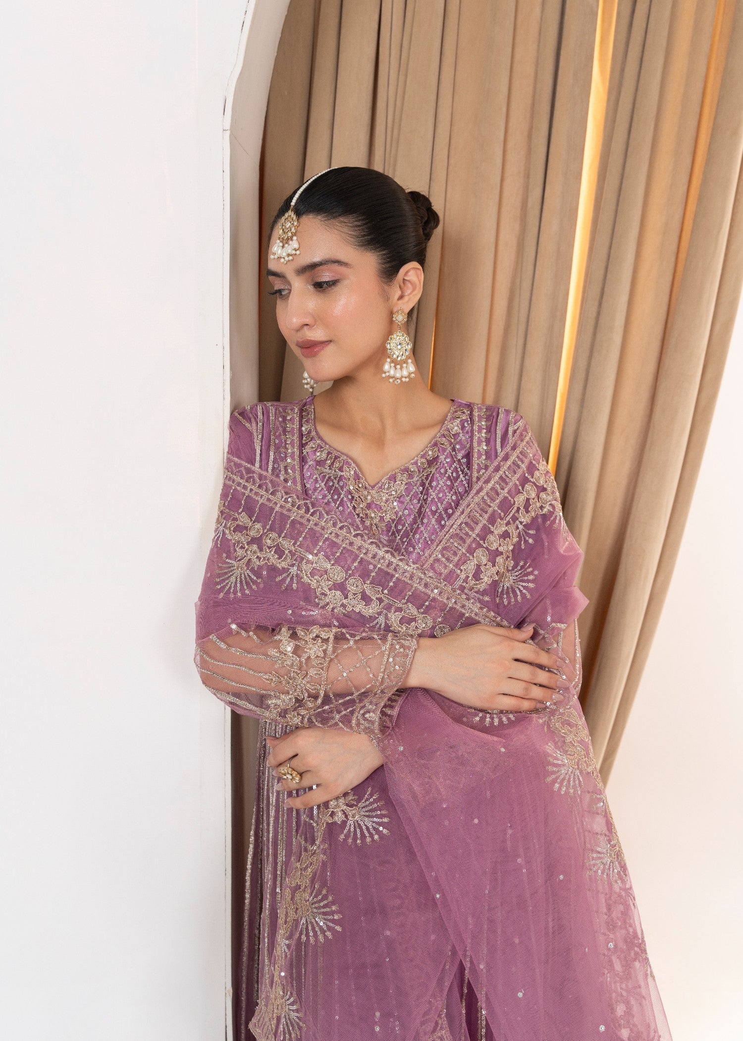 net Maxi in Bright lavender