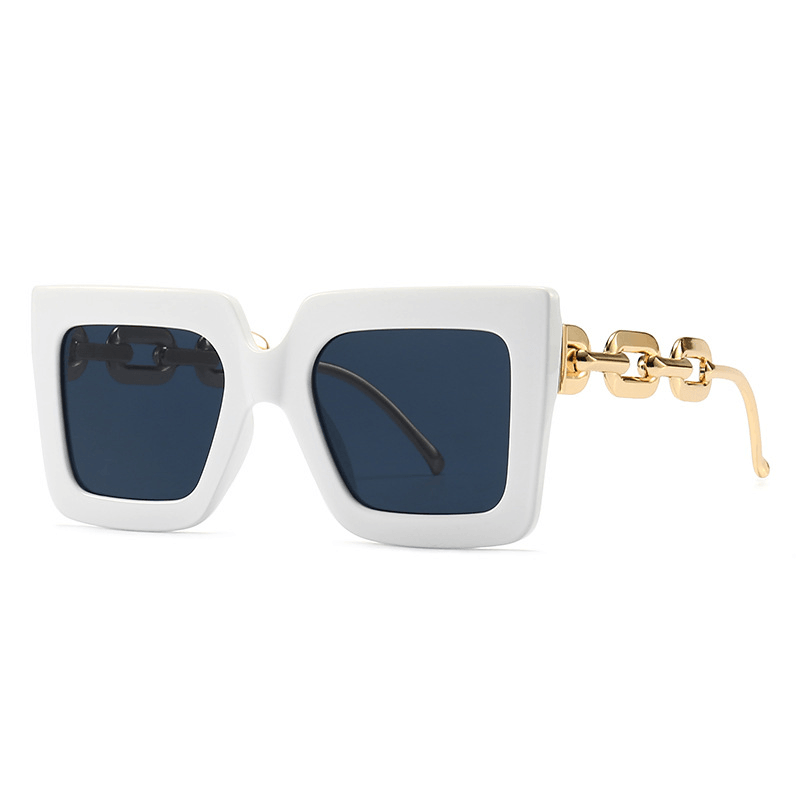 New European and American Fashion Retro Square Large Frame Sunglasses