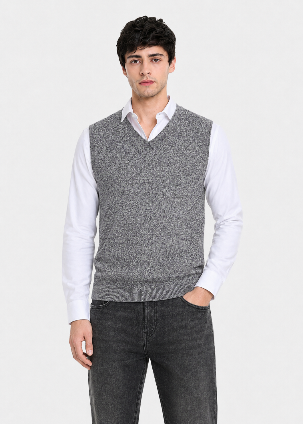 wool Sweater in Charcoal