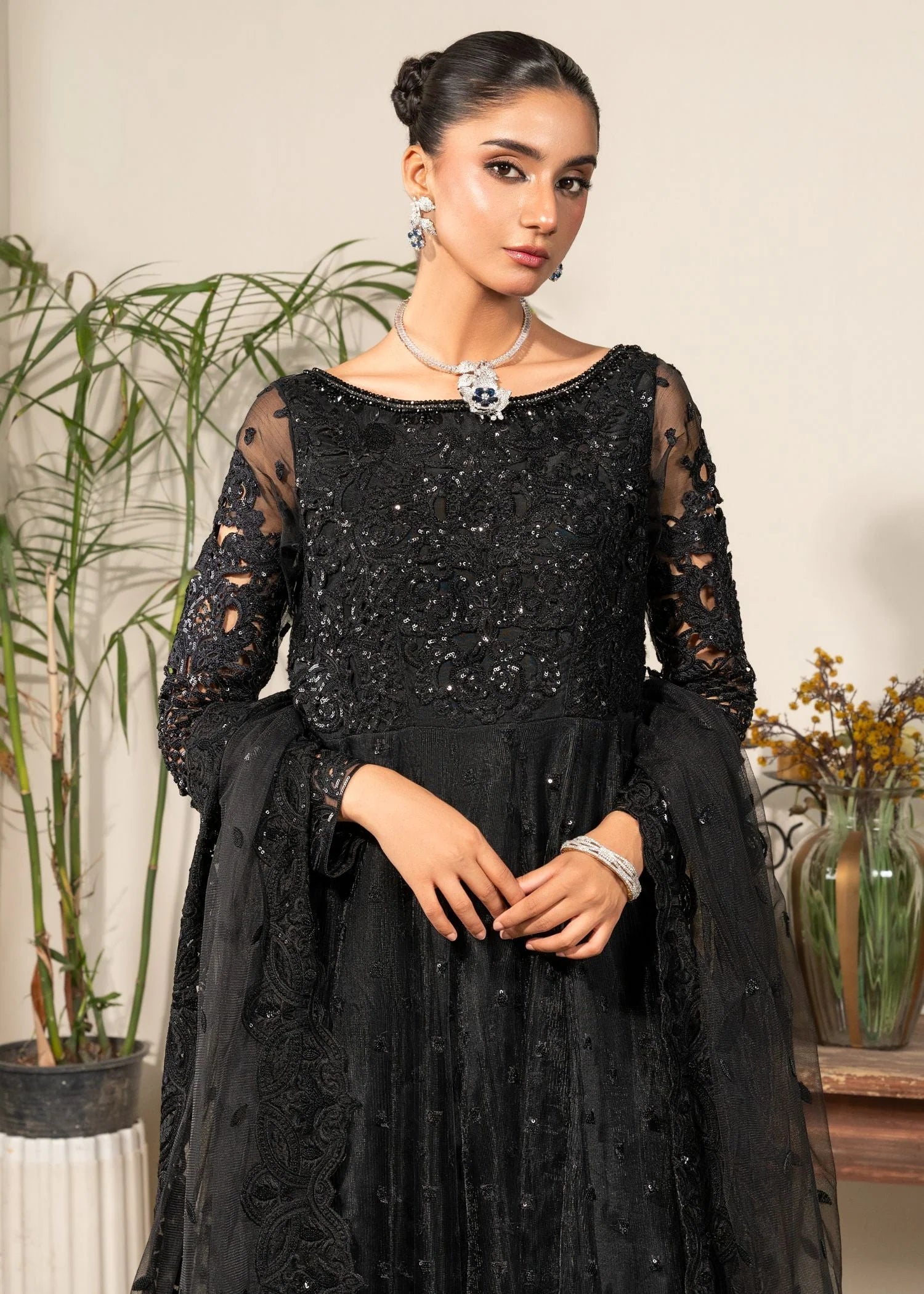 net Pishwas in Black