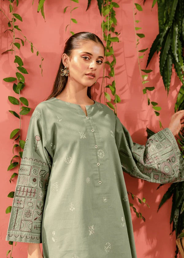 dhanak Co Ord Sets in Pastel green