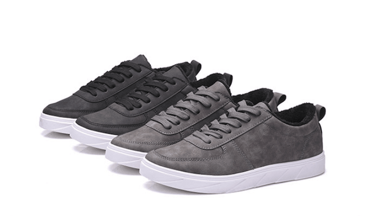 2021 autumn and winter new men's shoes suede shoes low to help students shoes sports shoes plus cotton plus velvet