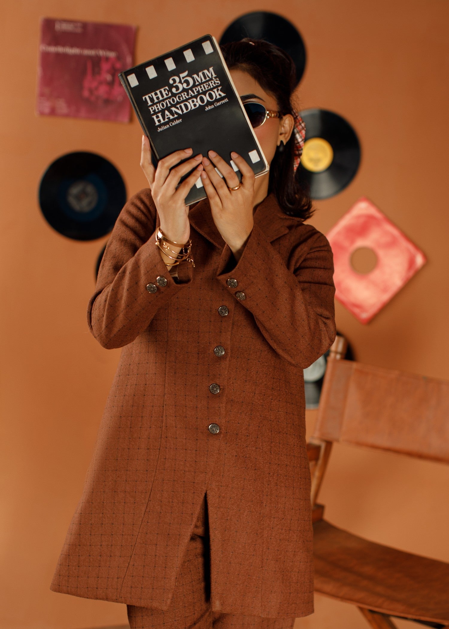 wool Blazer in Walnut brown