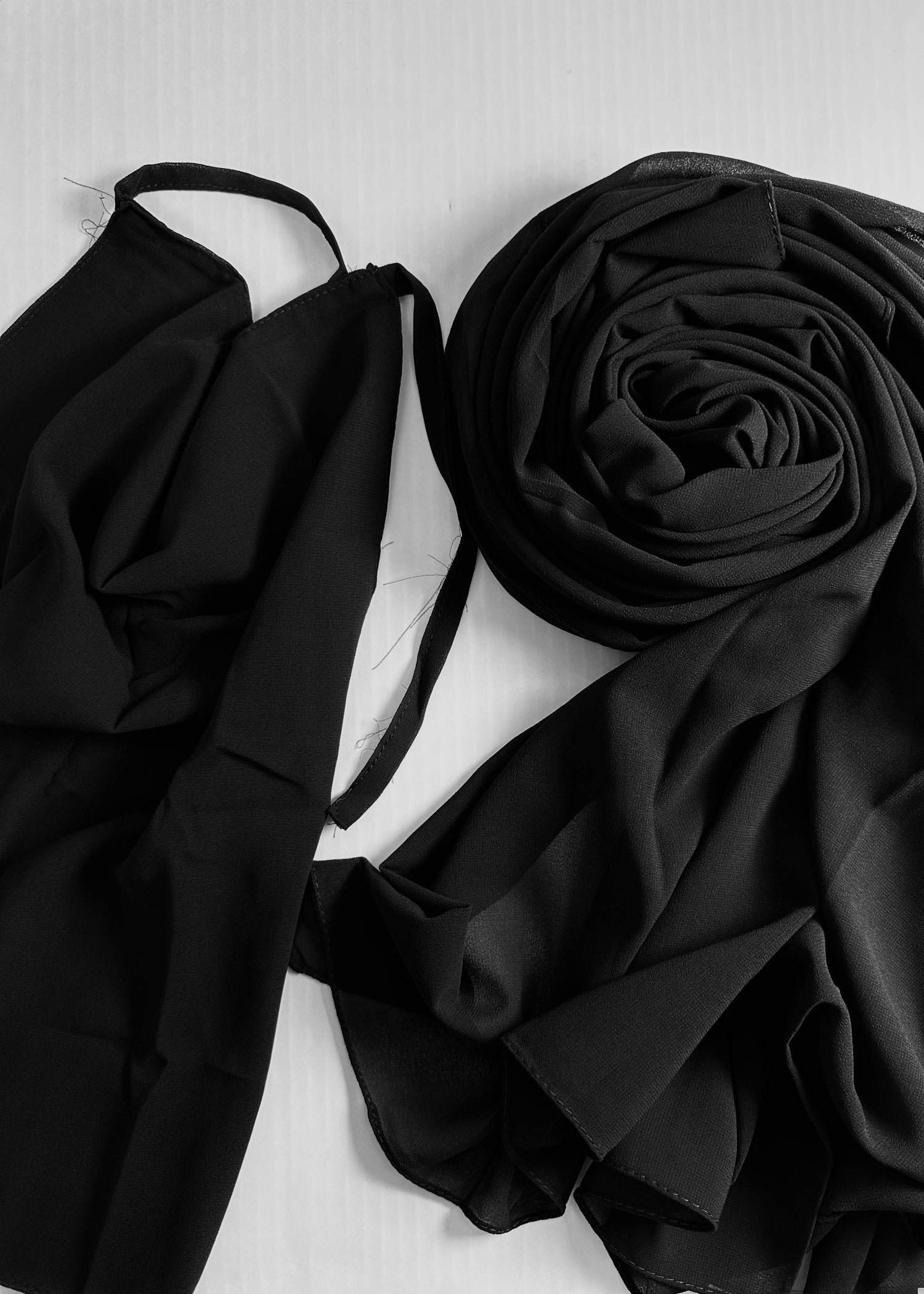georgette Hijab in Black
