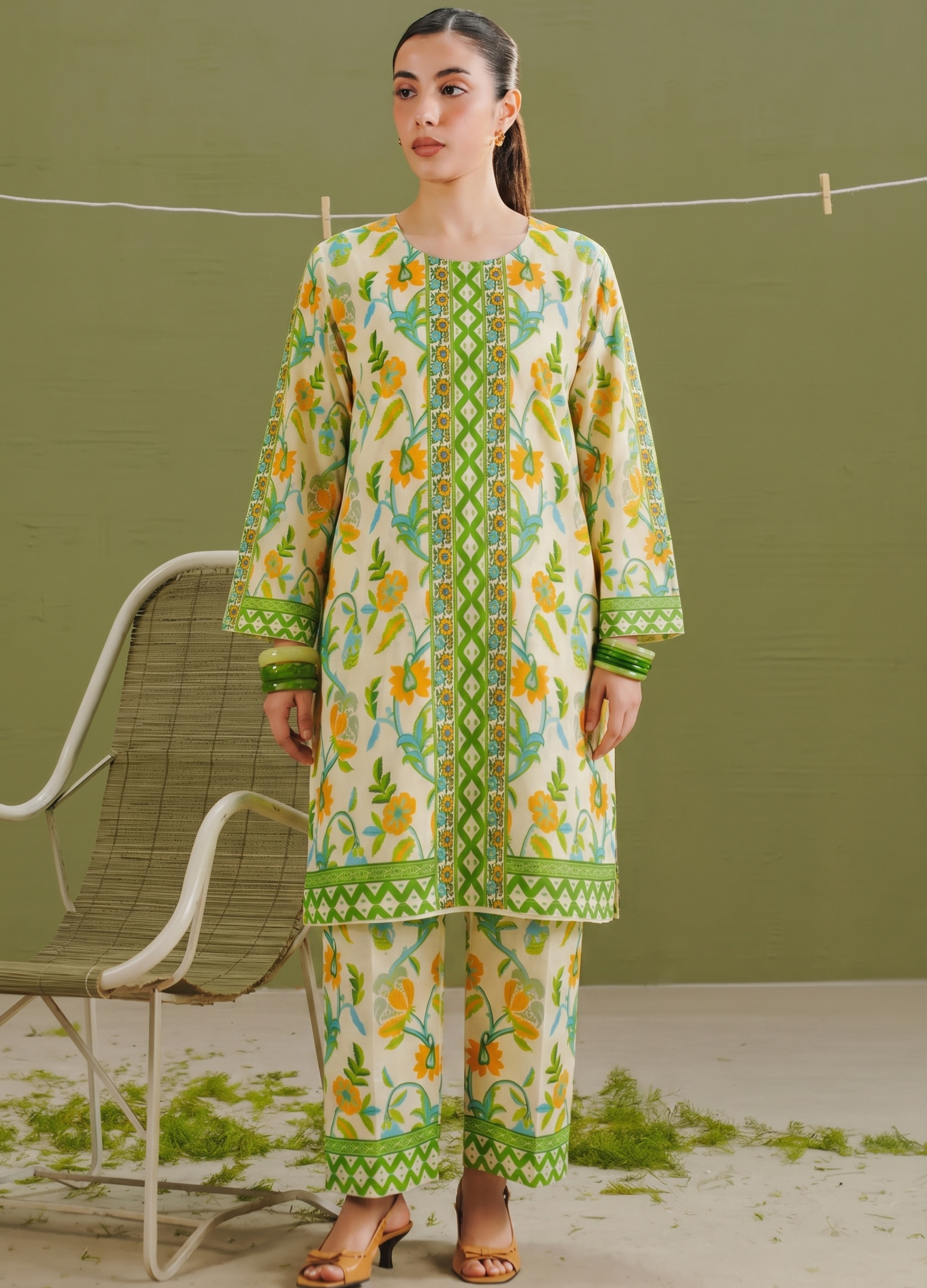 poly grip silk Co Ord Sets in Multi