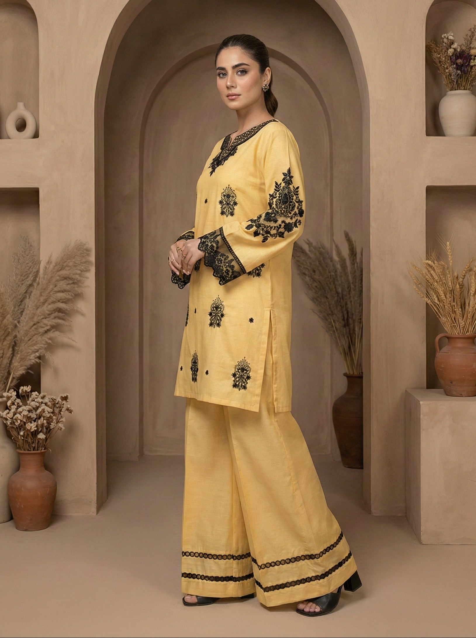 cotton dobby Kurta Set in Cotton