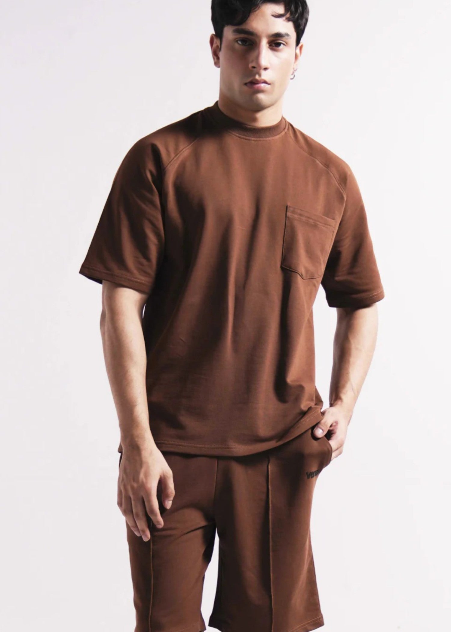 terry T Shirt in Brown