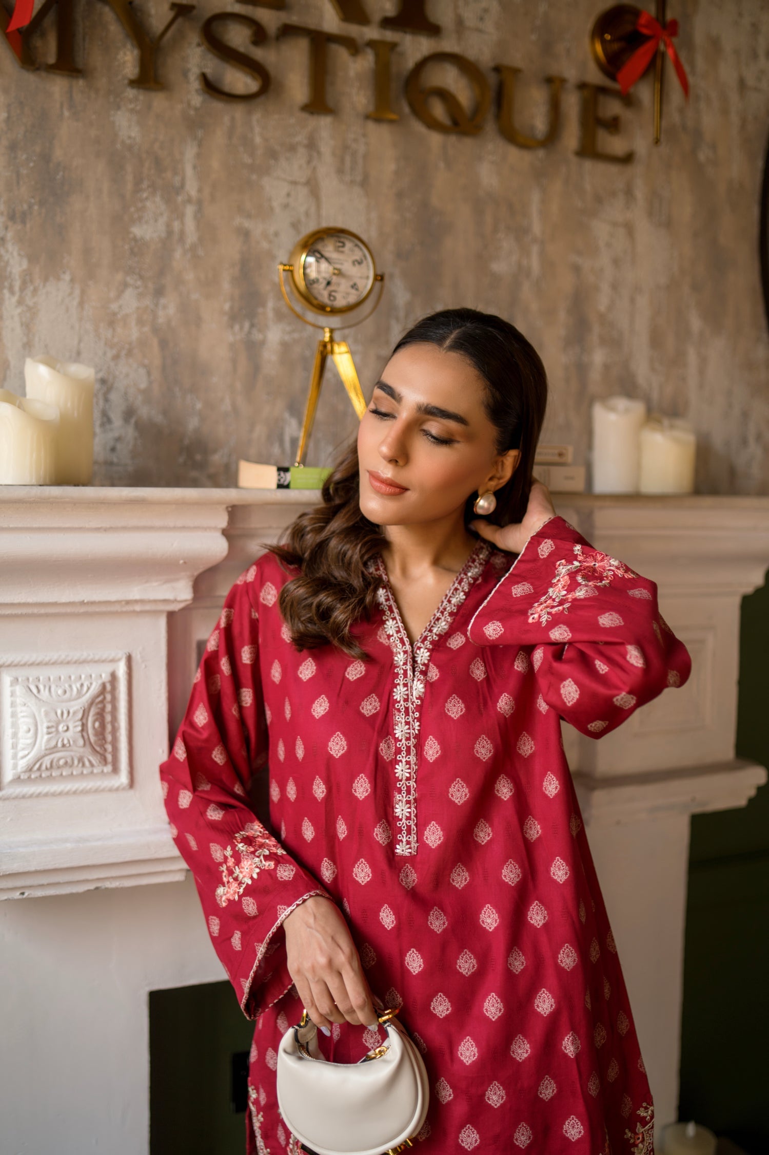 cotton Kurti in Red