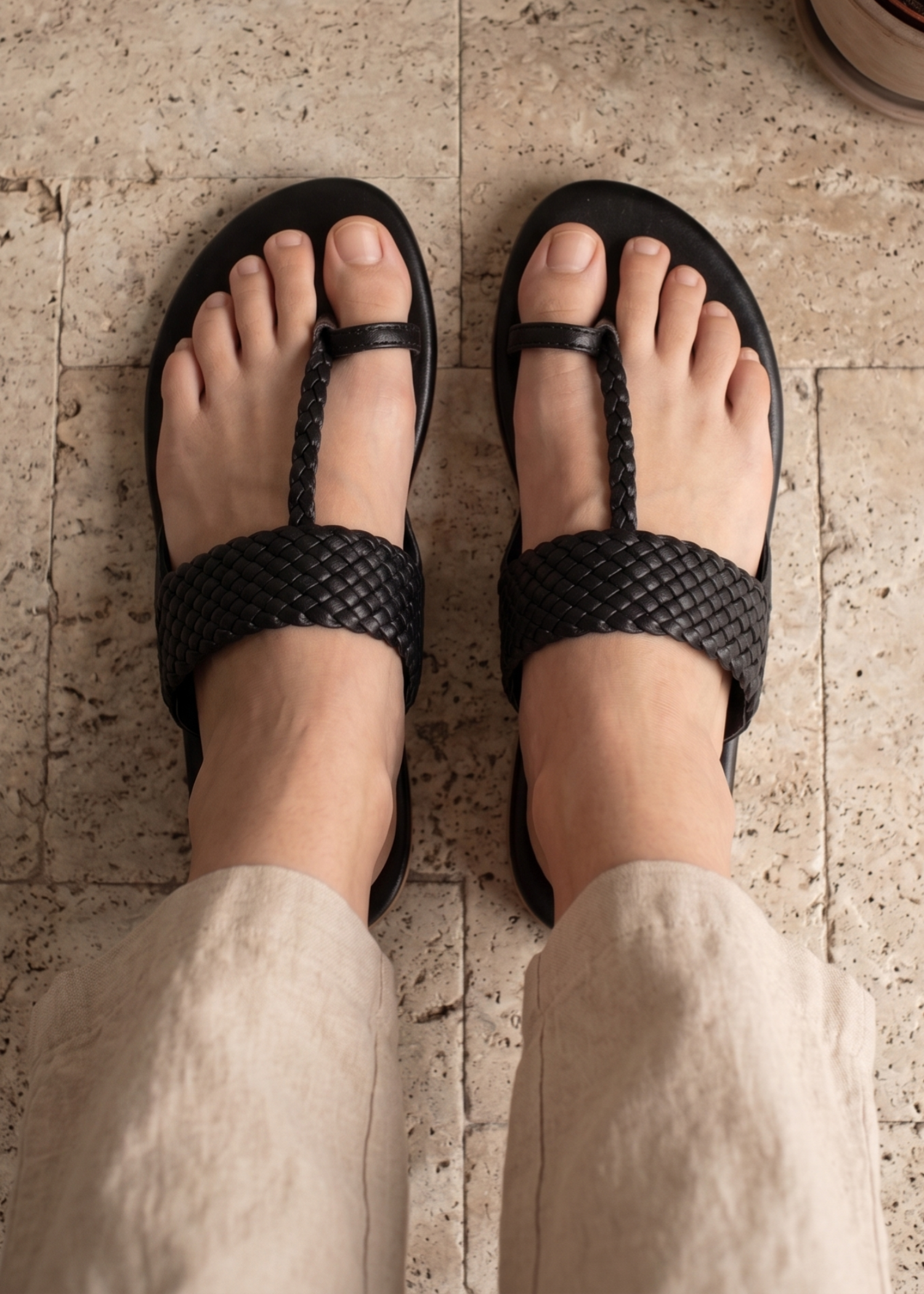 Kolapuri in Black by - High Quality Women Kolapuri SRI5099