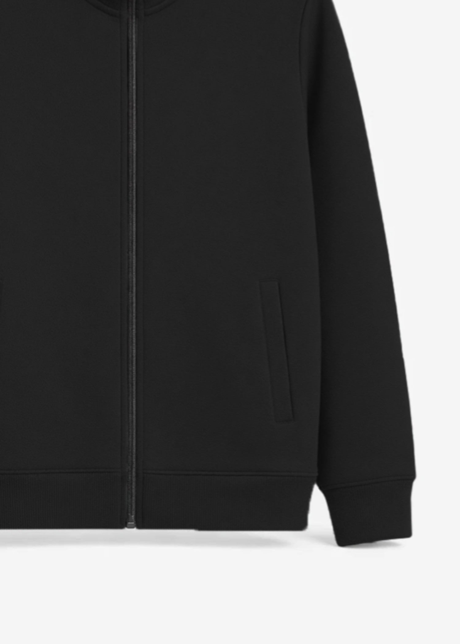 fleece Jacket in Jet black