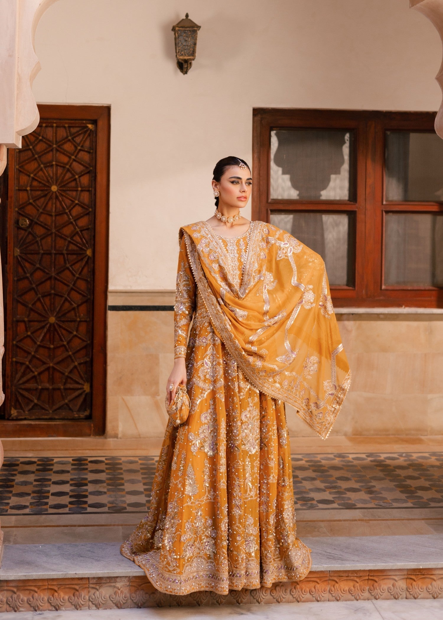 chiffon Maxi in Mustard