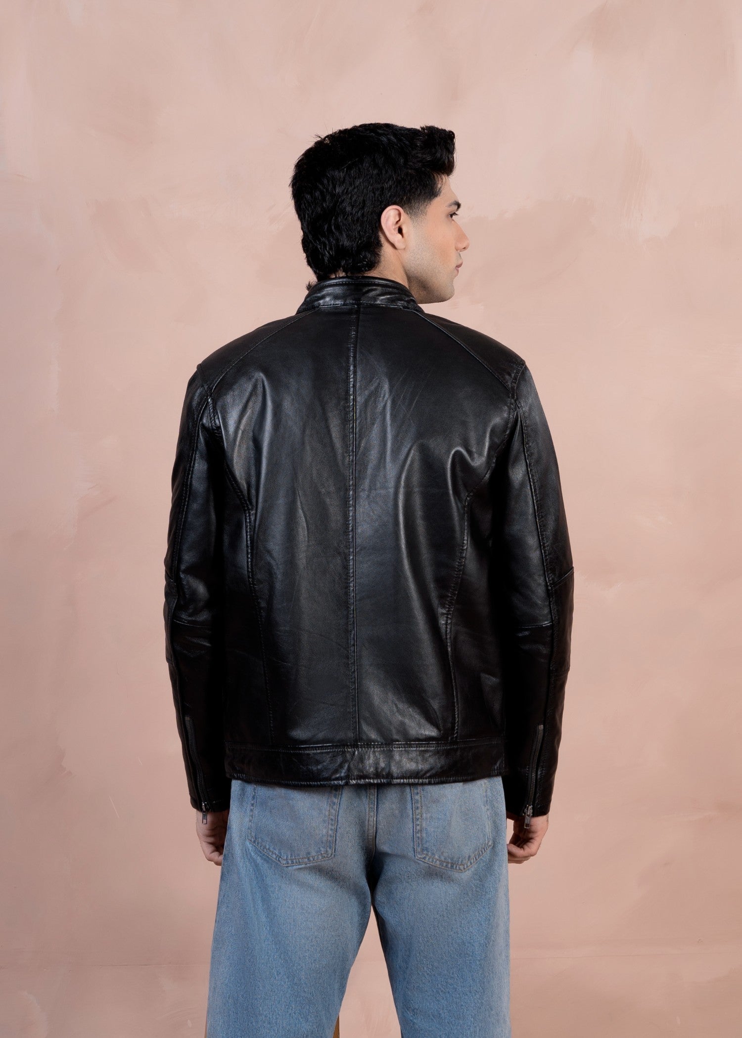 leather Jacket in Black