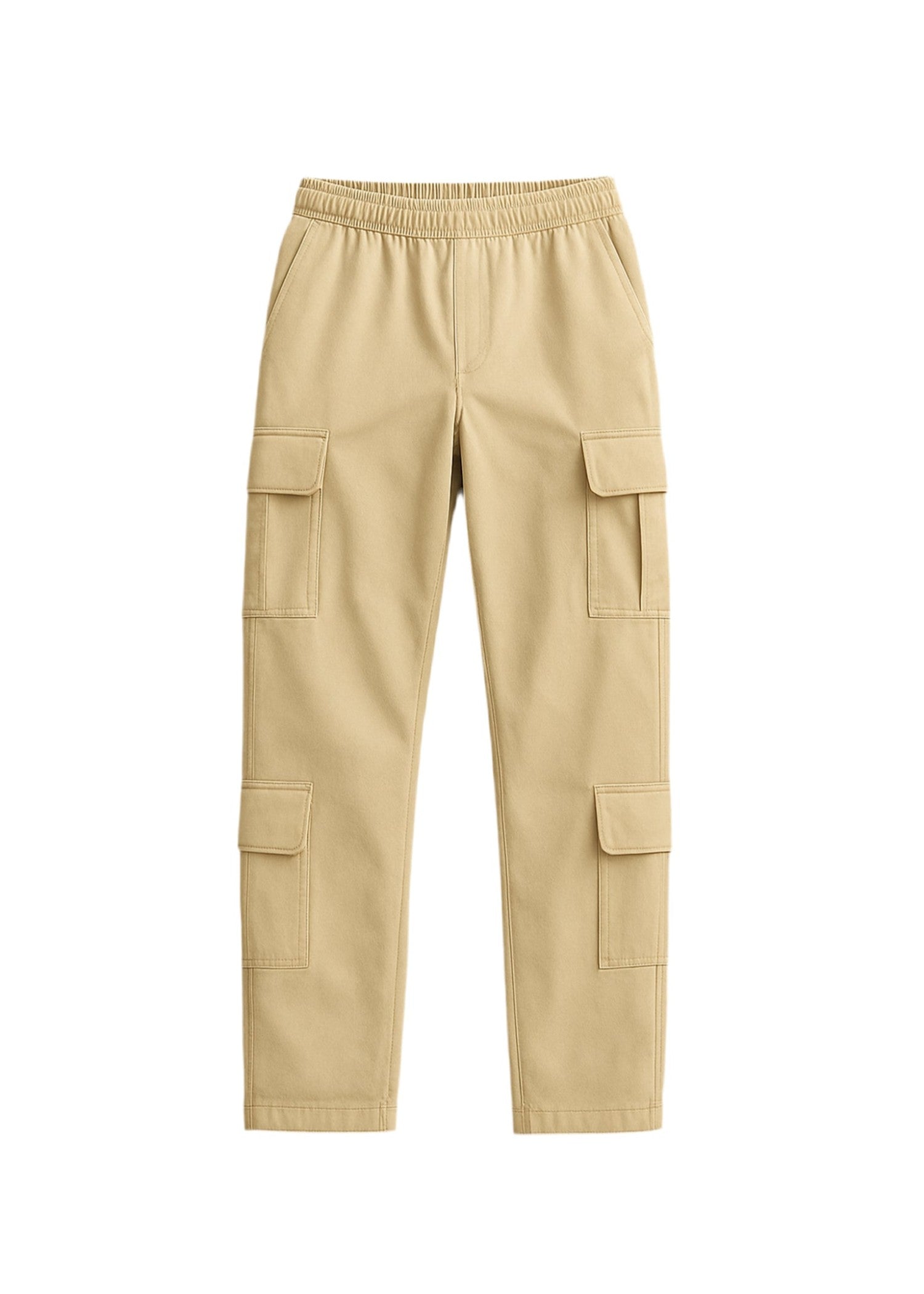 twill polyester Pants in Beige