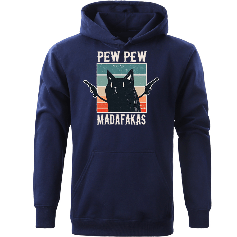 Men'S Hooded Trendy Cartoon Sweater Sports Jacket
