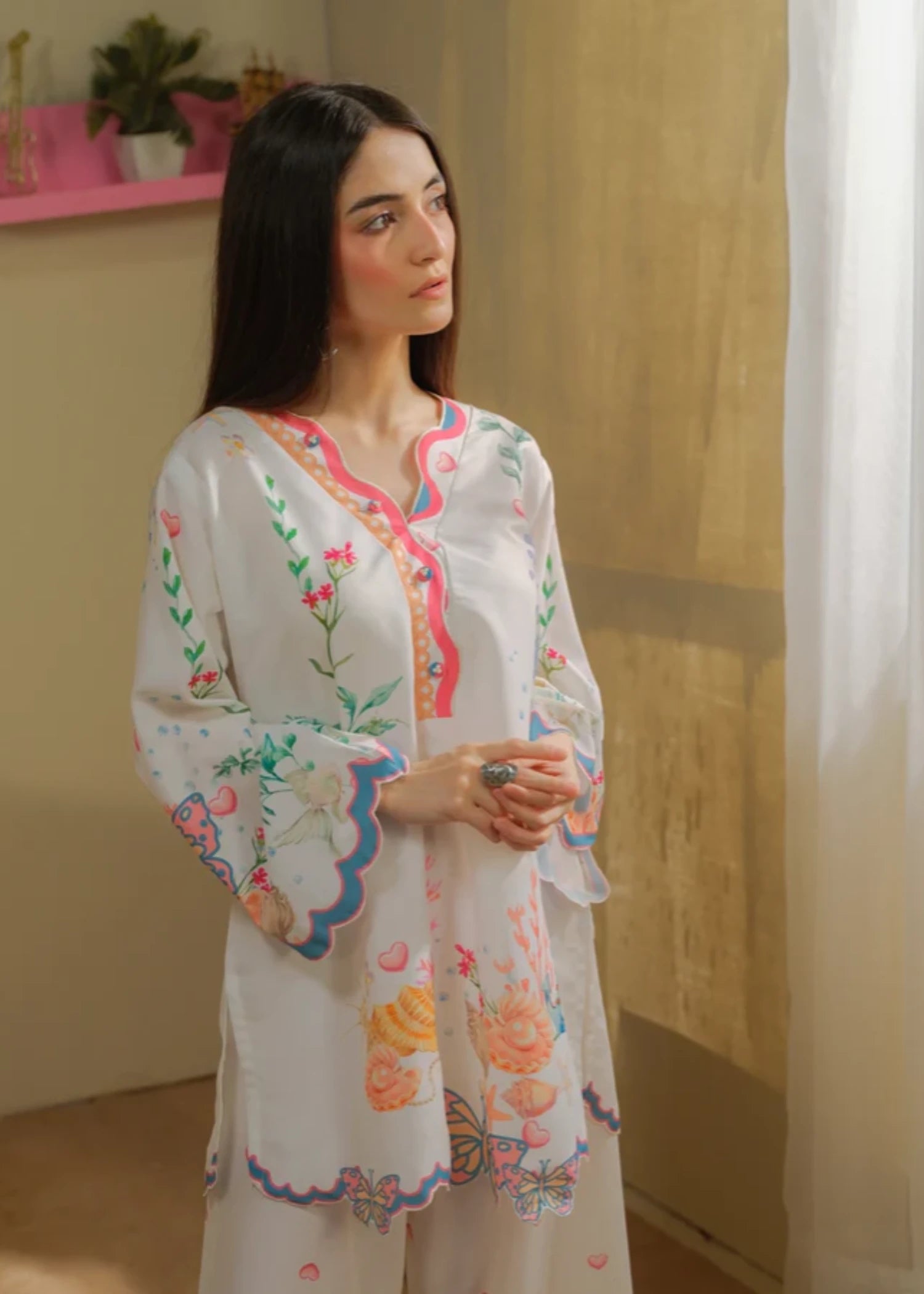 cambric Co Ord Sets in Ivory