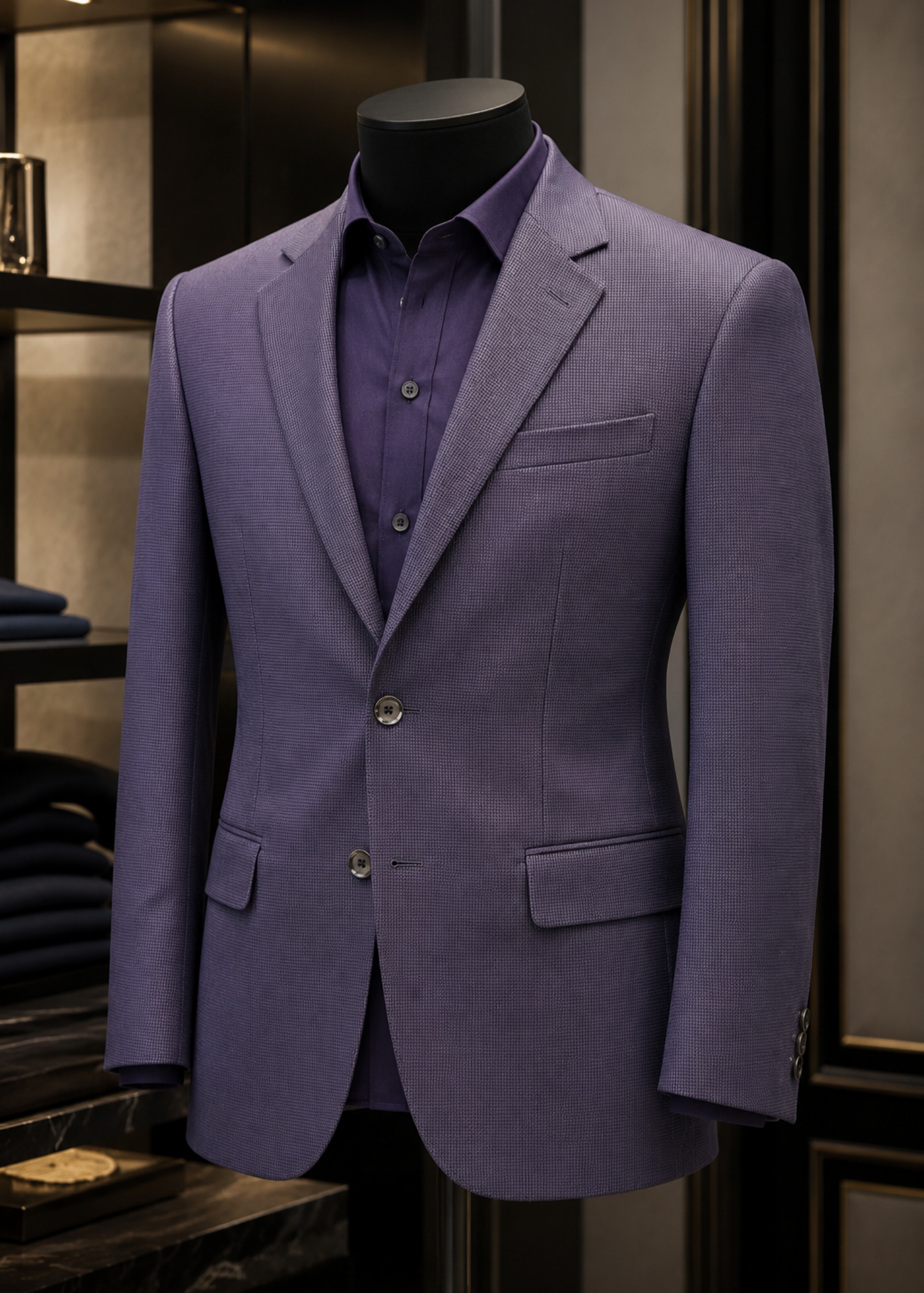 tropical Blazer in Indigo
