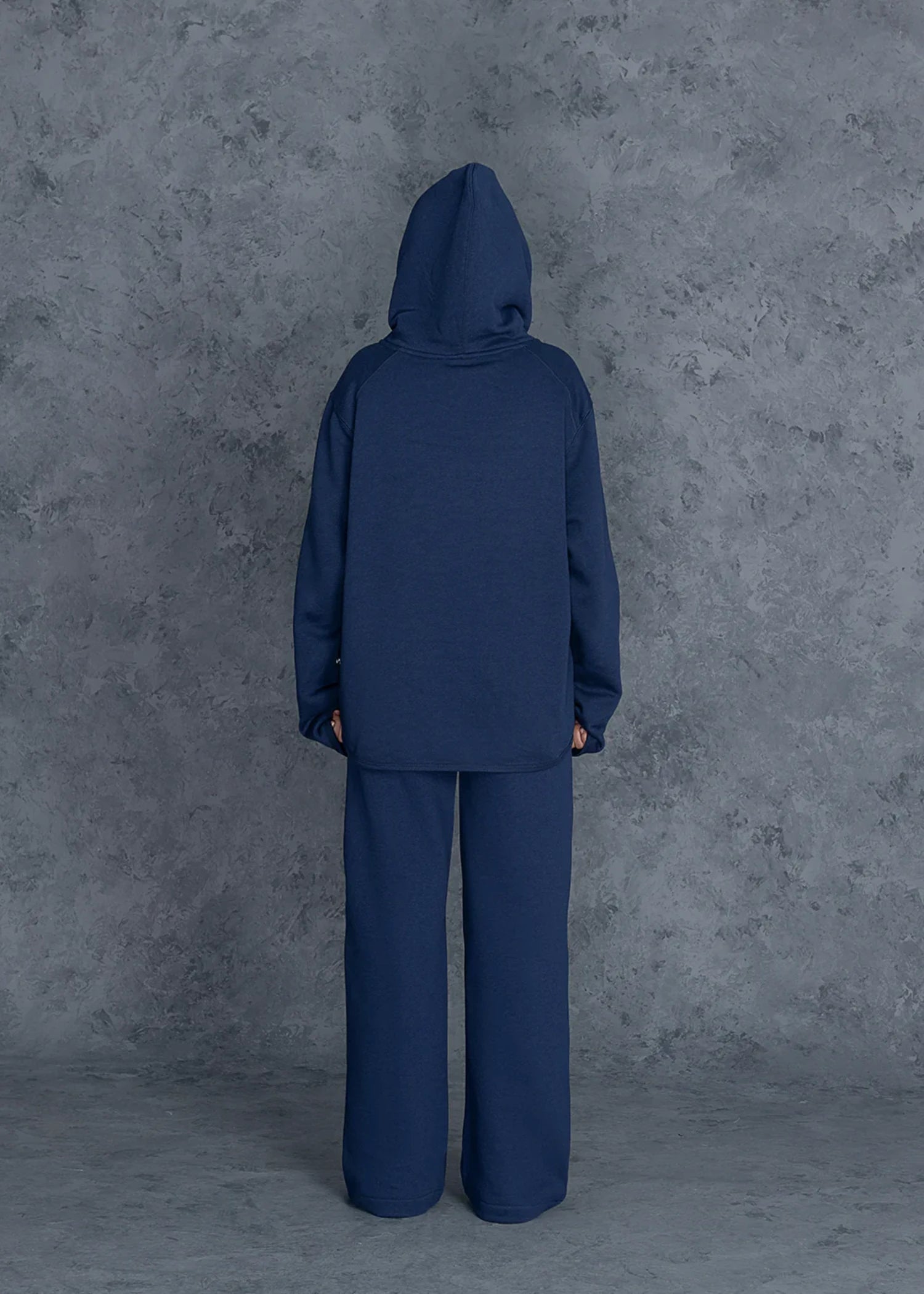fleece Trousers in Navy blue